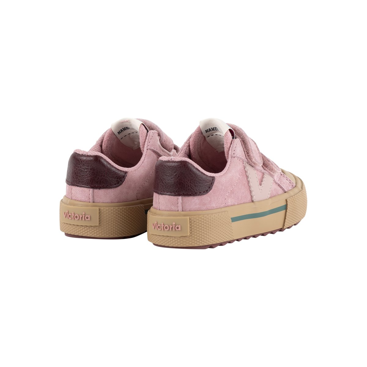 Basket Basse Cuir rose, VICTORIA