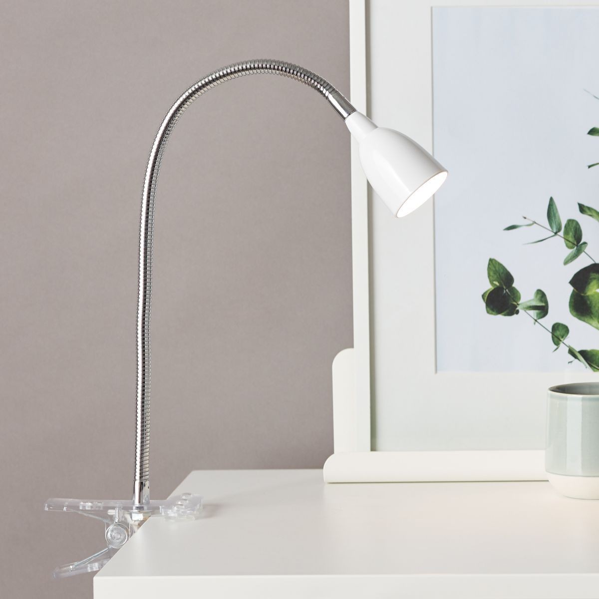 Lampe    ANTHONY blanc, BRILLIANT