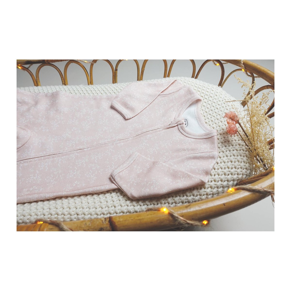 Dors bien ouverture zippée rosa, TROIS KILOS SEPT