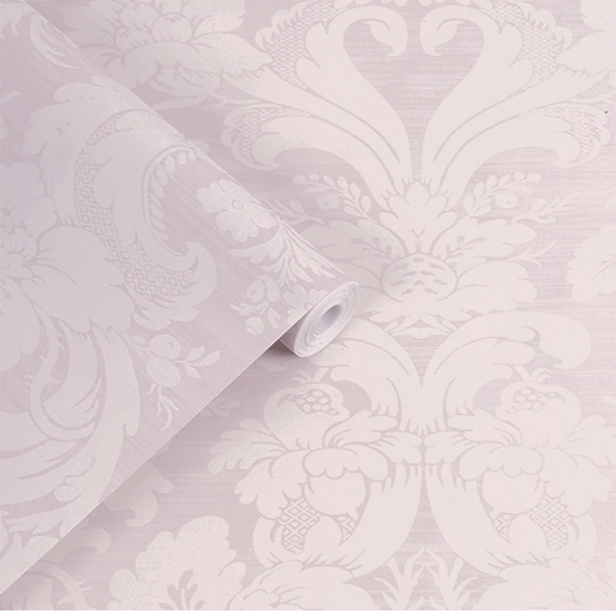 Papier peint Ornements Martigues Sugared parme, LAURA ASHLEY