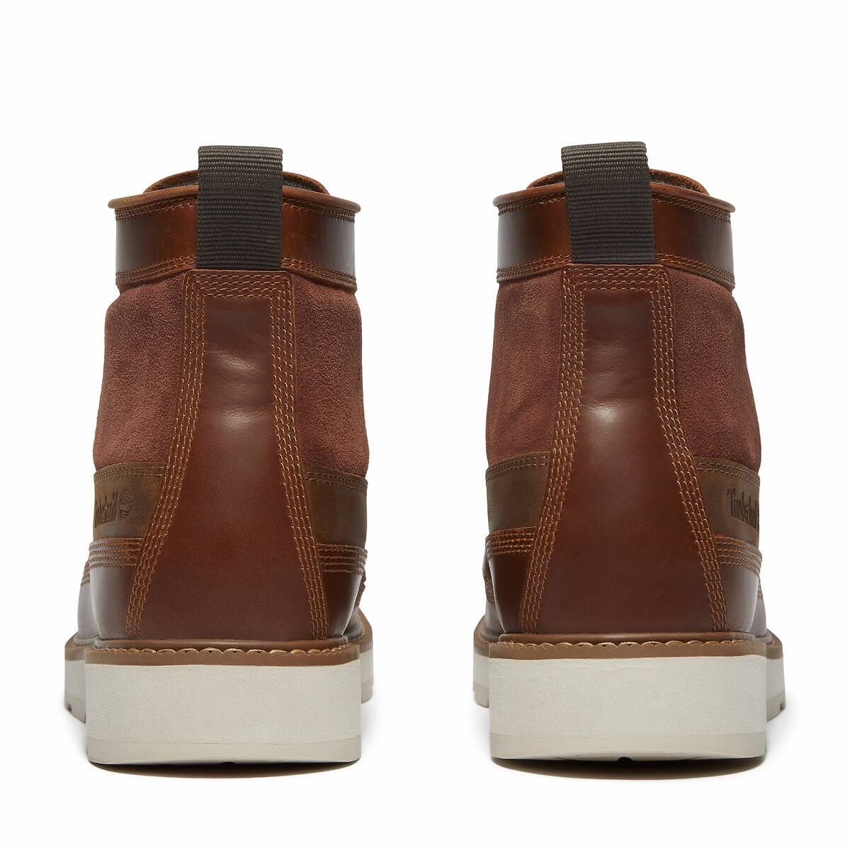 Bottines à lacets en cuir BRITTON MILLS MID LACE rouille, TIMBERLAND