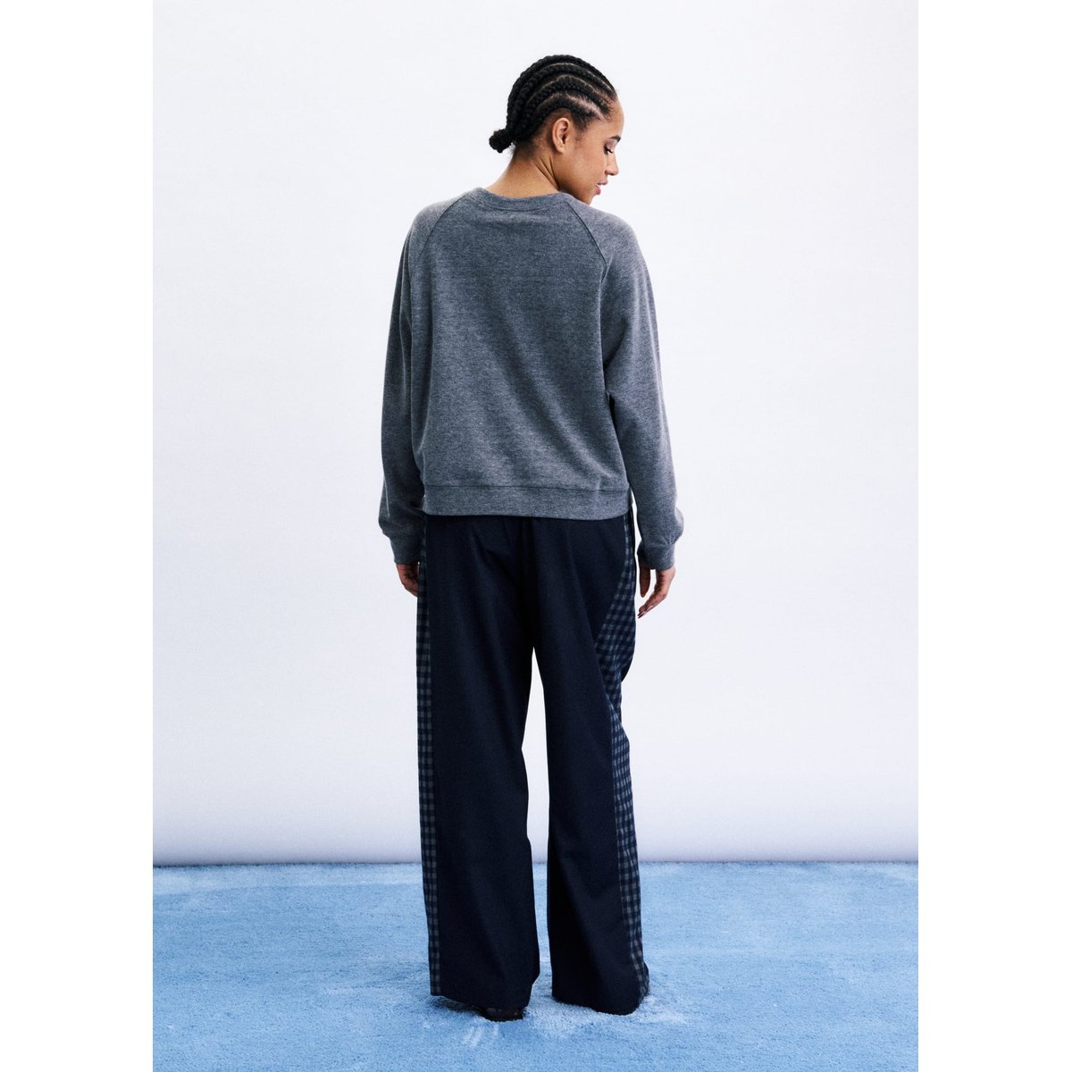 Sweatshirt Itaewon en coton ITAEWON gris, FRNCH