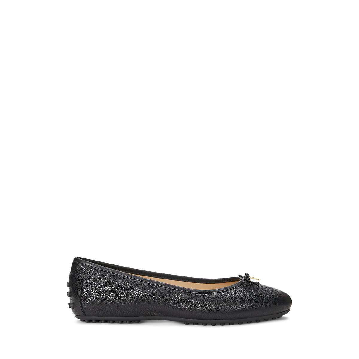 Ballerines en cuir talon plat JAYNA noir, LAUREN RALPH LAUREN