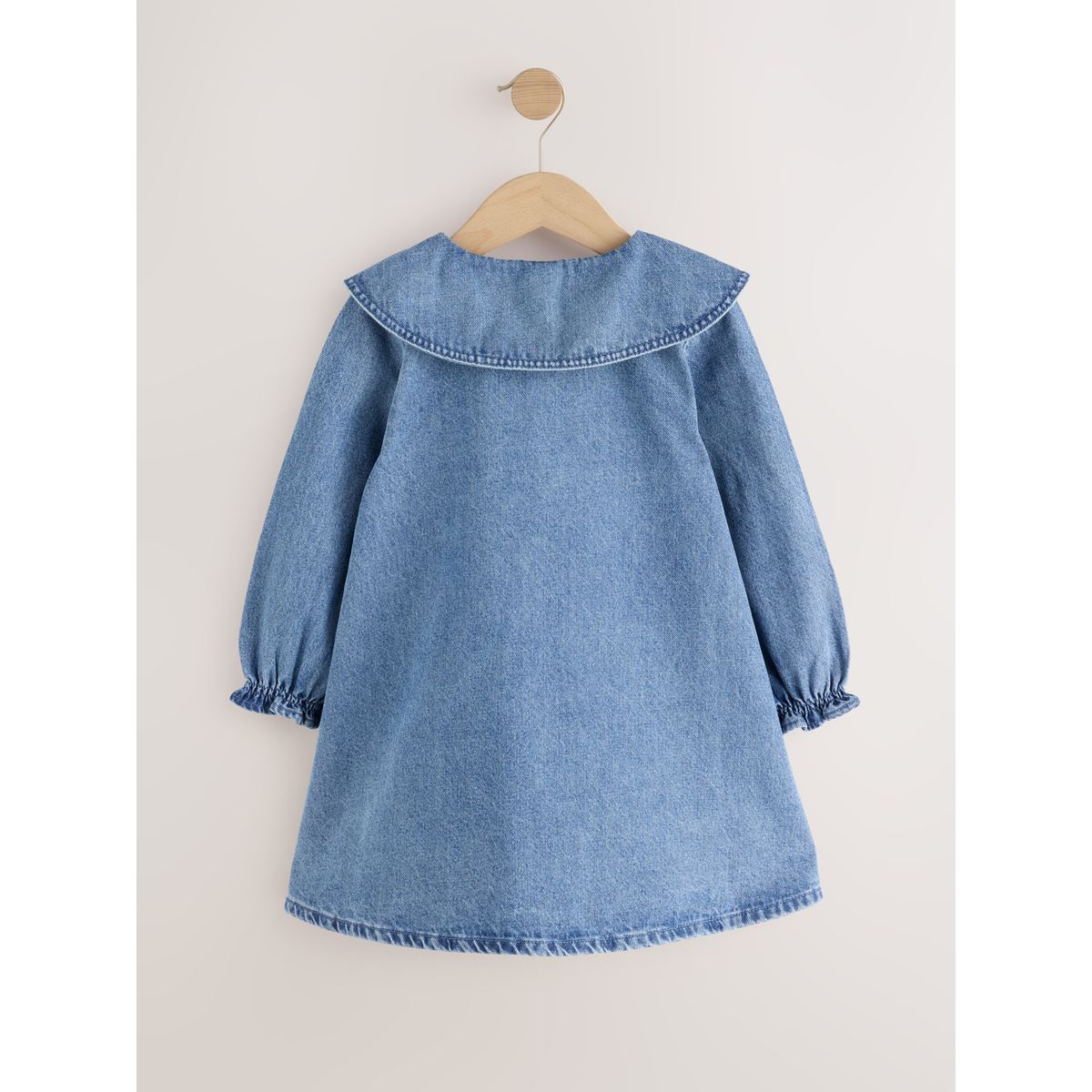 Robe avec col et motif chien brodé jena bleu, NEXT