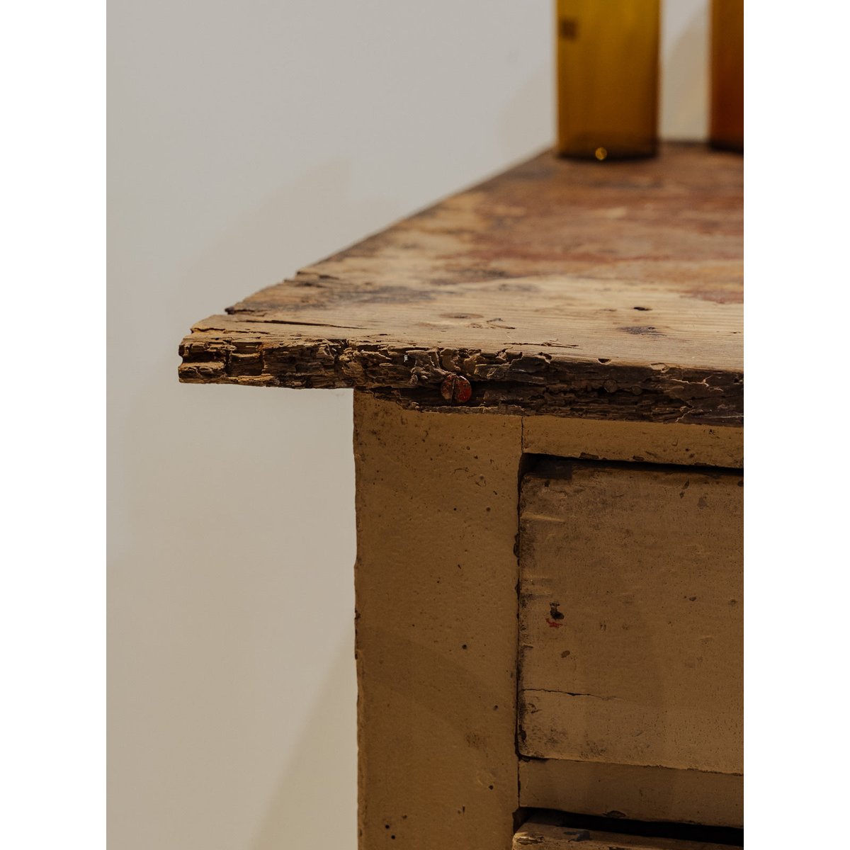 Meuble de métier en bois beige Fernand N°339 - Bon état bois foncé, DEBONGOUT