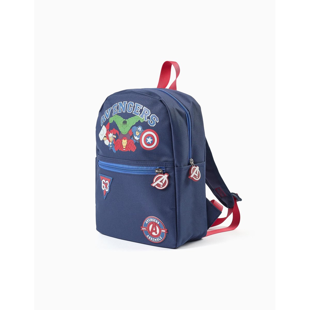 Sac à dos avec imprimés et patchs Avengers bleu foncé, ZIPPY
