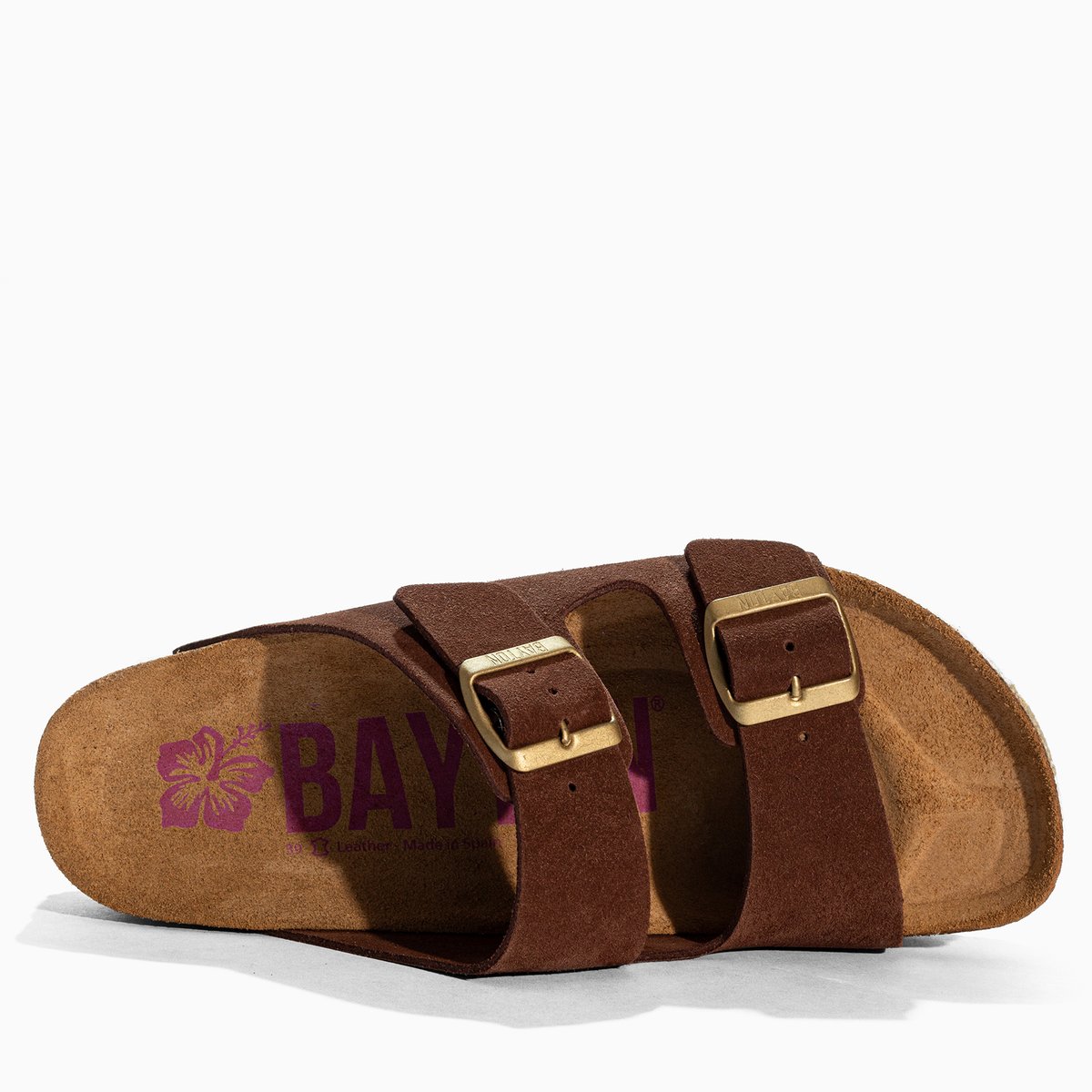 Sandales en cuir suédé ATLAS brown, BAYTON