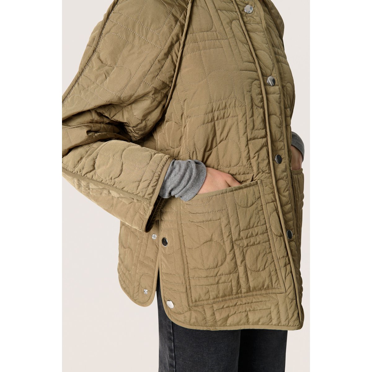 Outerwear vert covert green, SOAKED IN LUXURY