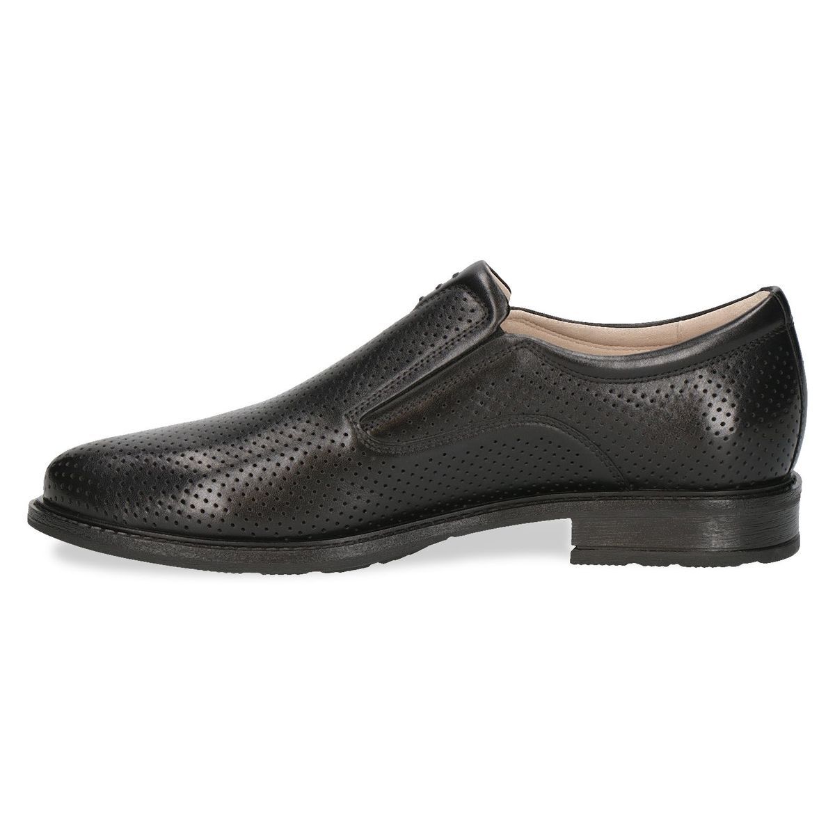 Slipper en cuir noir nappa, CAPRICE