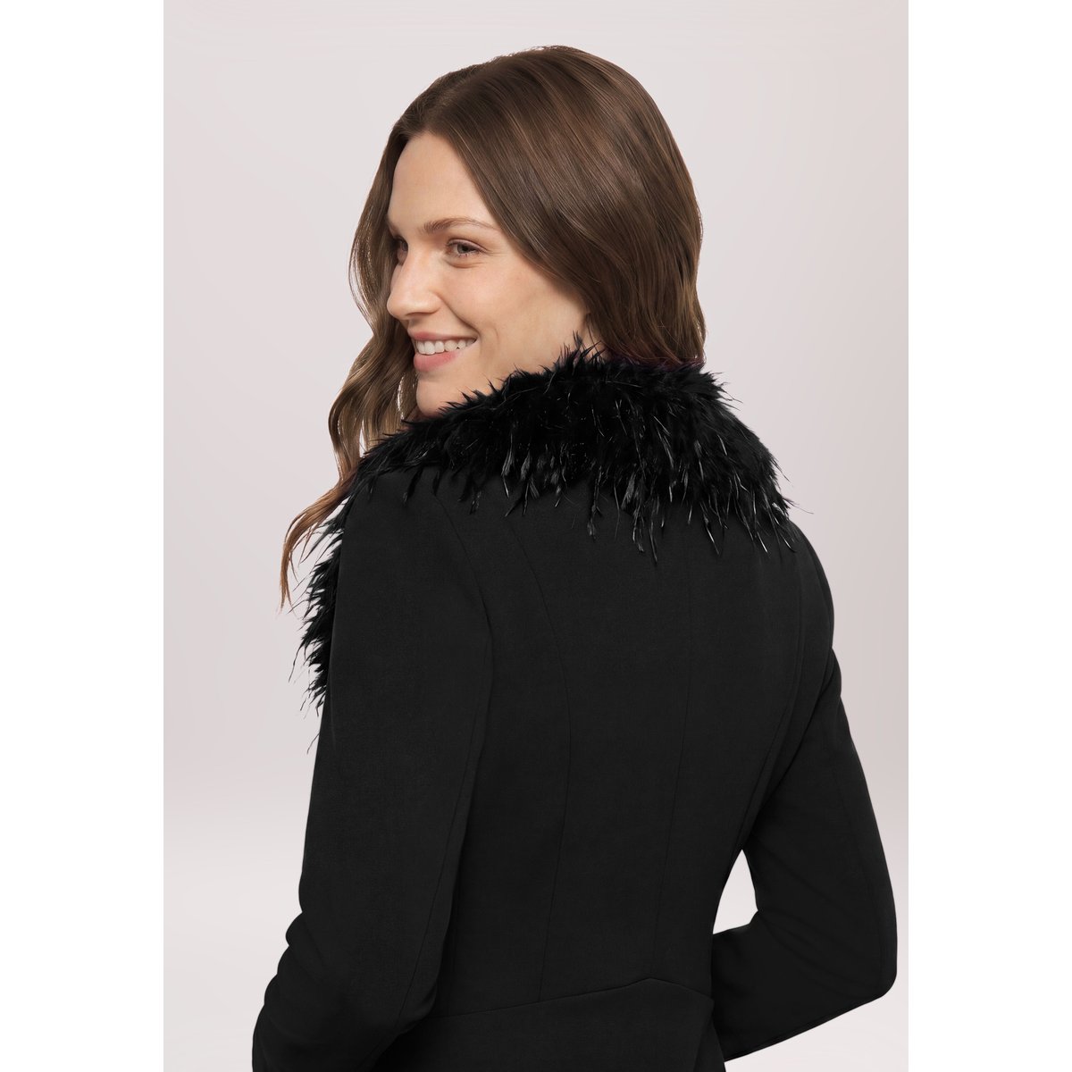 Blazer court à manches longues noir, BETTY BARCLAY