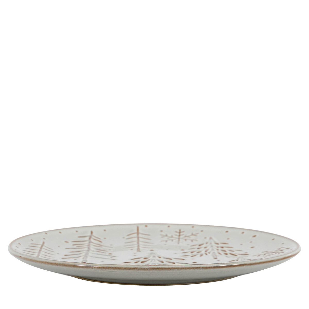 Set of 4 Woodland Tree Dessert Plates grey, ÉDITÉ