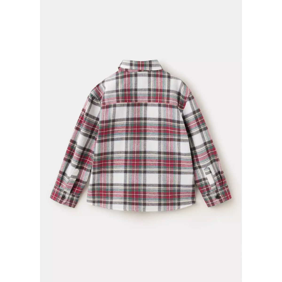 Chemise à carreaux en coton rouge, MANGO BABY