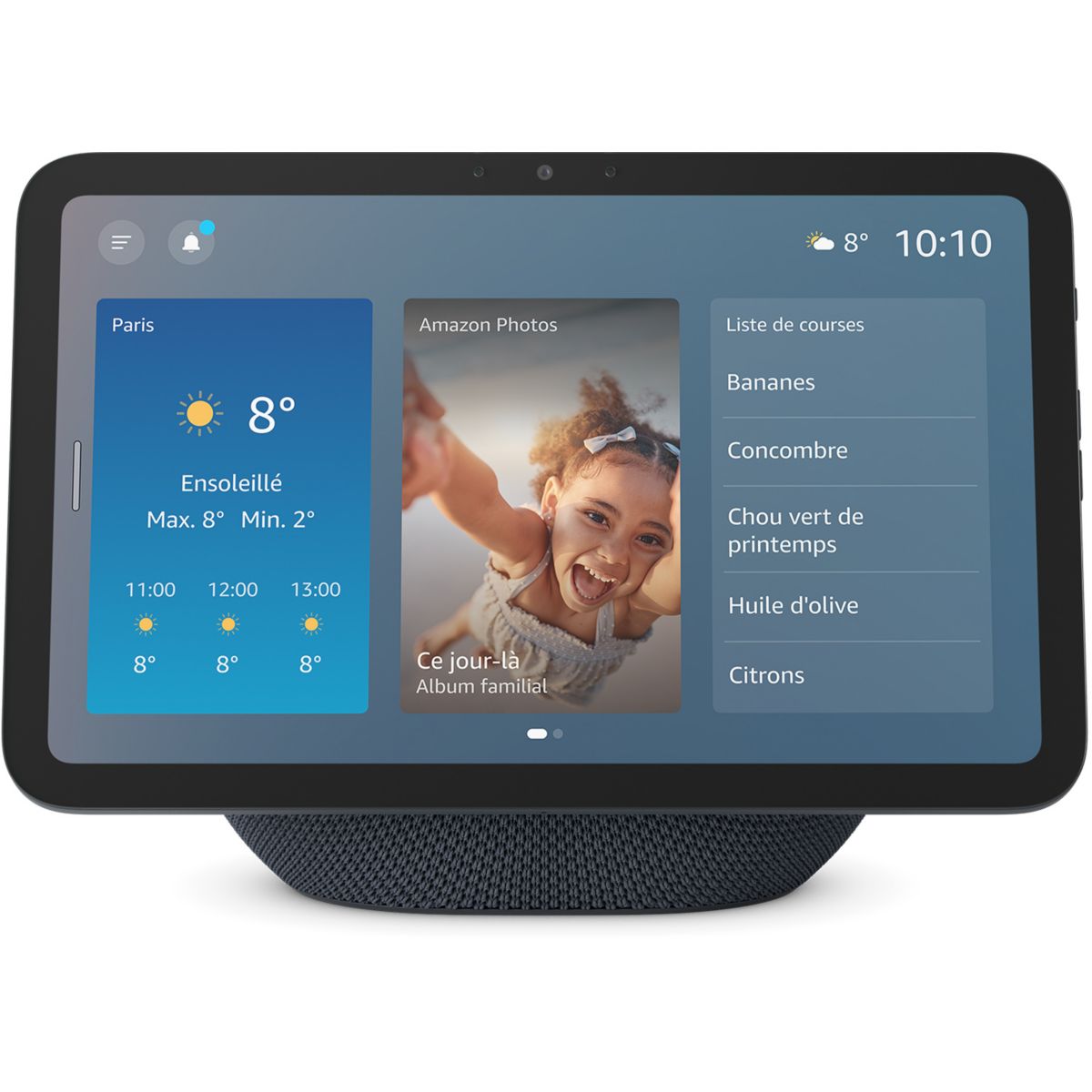 Assistant vocal Echo Show 8 - Graphite (4e gen) noir, AMAZON