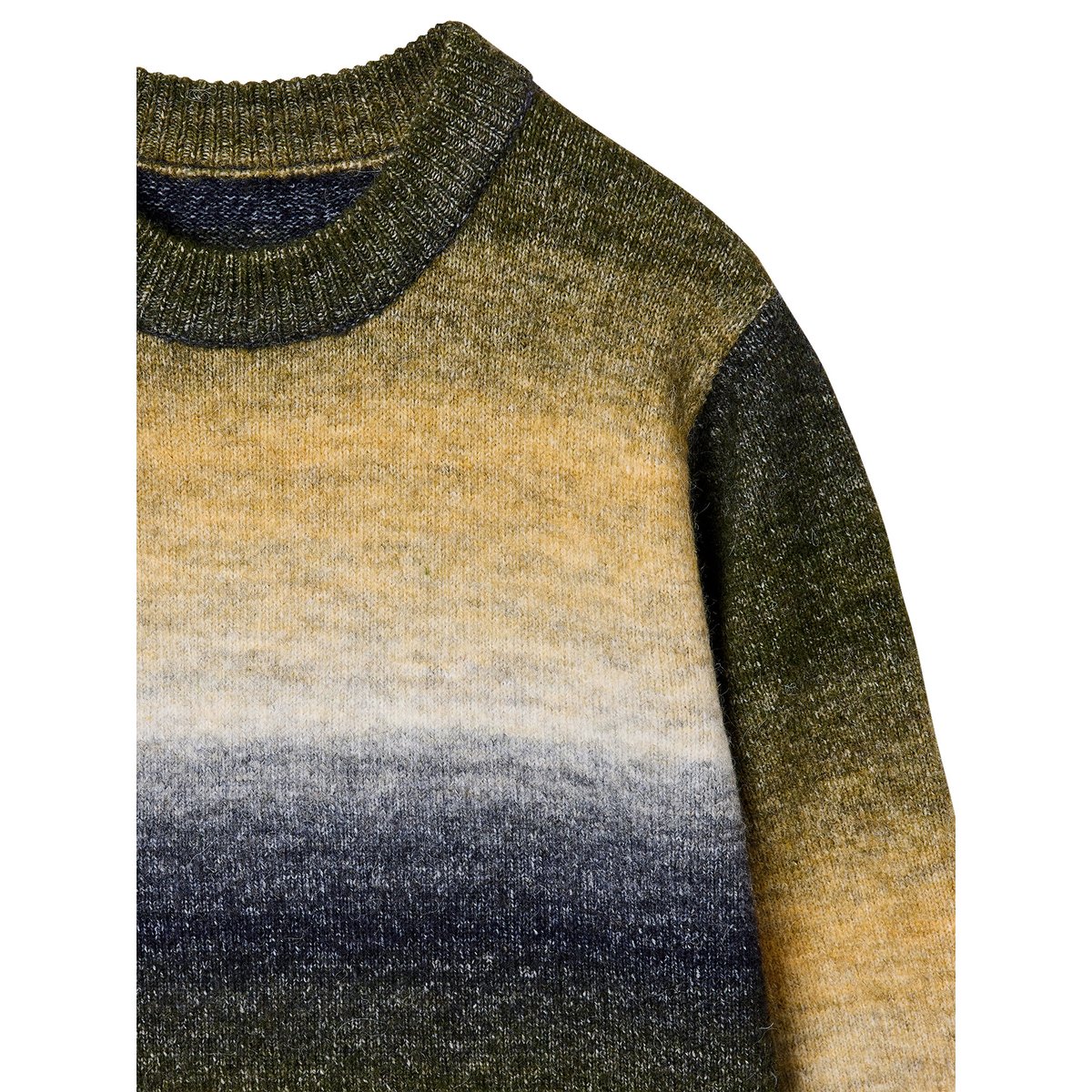 Pull col rond écru, VERTBAUDET