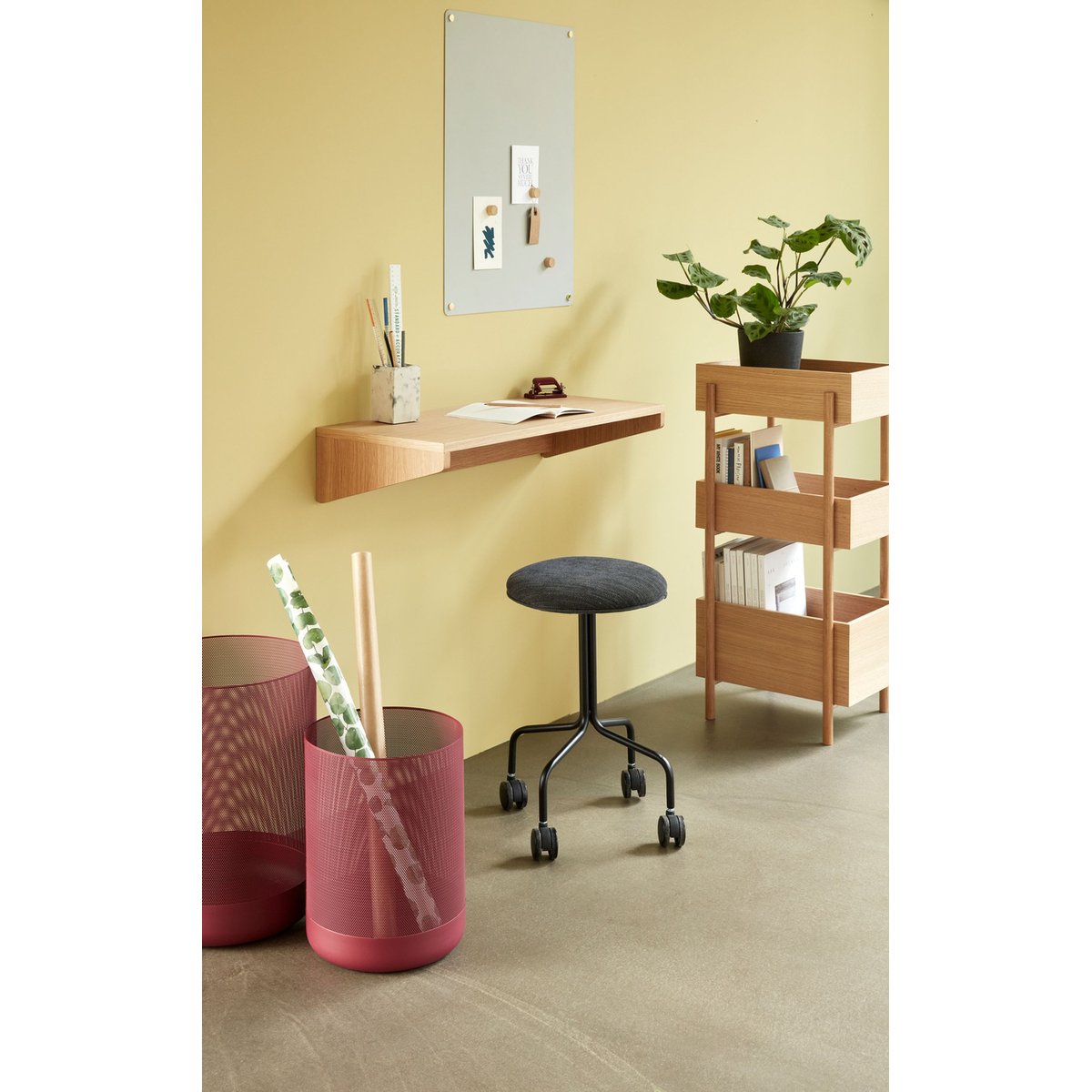 Tableau d'affichage ATTRACT gris, HUBSCH