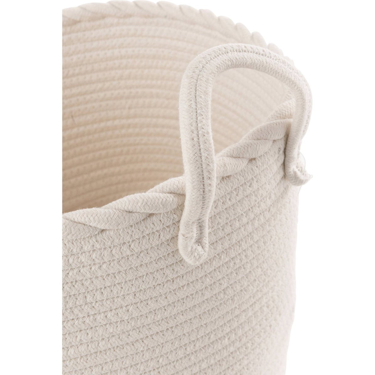 Set de 3 paniers enfant en coton brodé blanc et bleu clair multicolore, RECOLLECTION