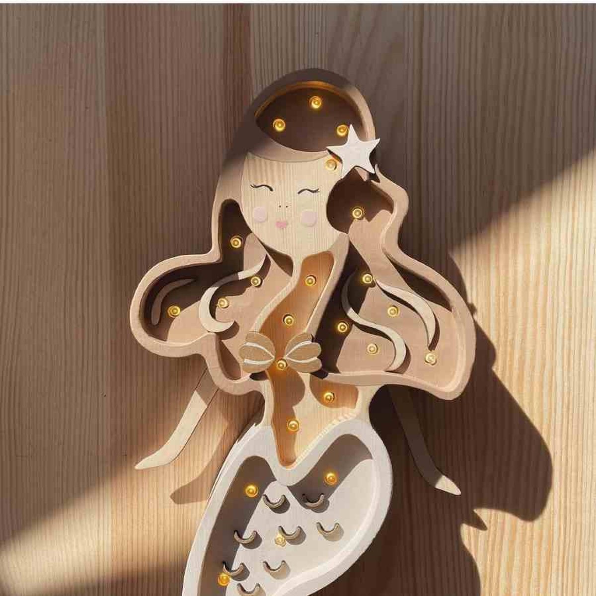 Lampe Veilleuse Sirène beige, LITTLE LIGHTS