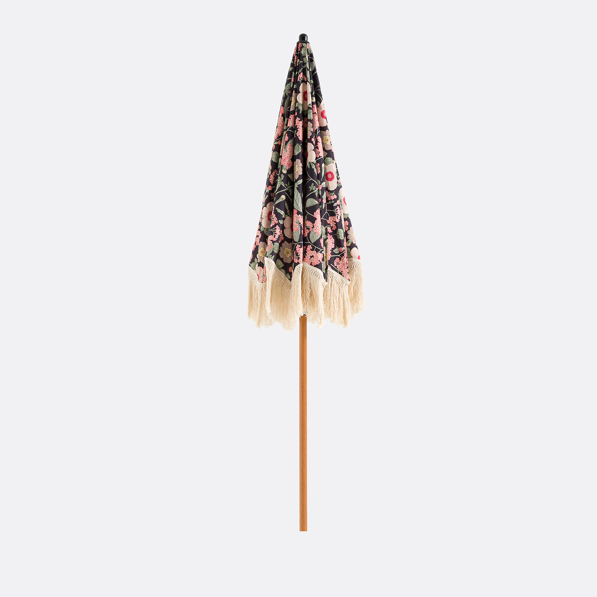 Guarda-sol estampado com franjas, Larna marinho/rosa, LA REDOUTE INTERIEURS