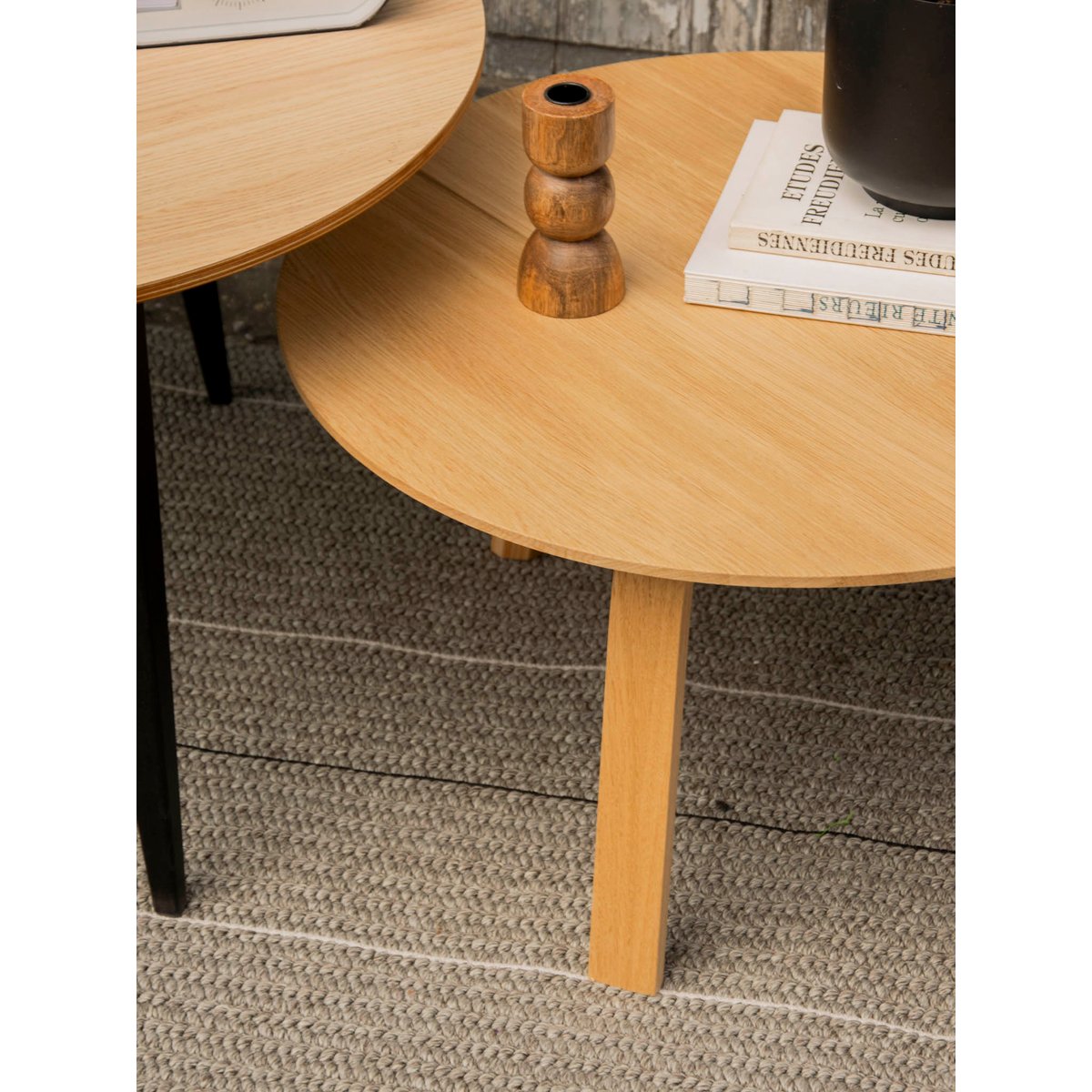 Table basse Bella Donna N°1100 - Bon état bois clair, DEBONGOUT