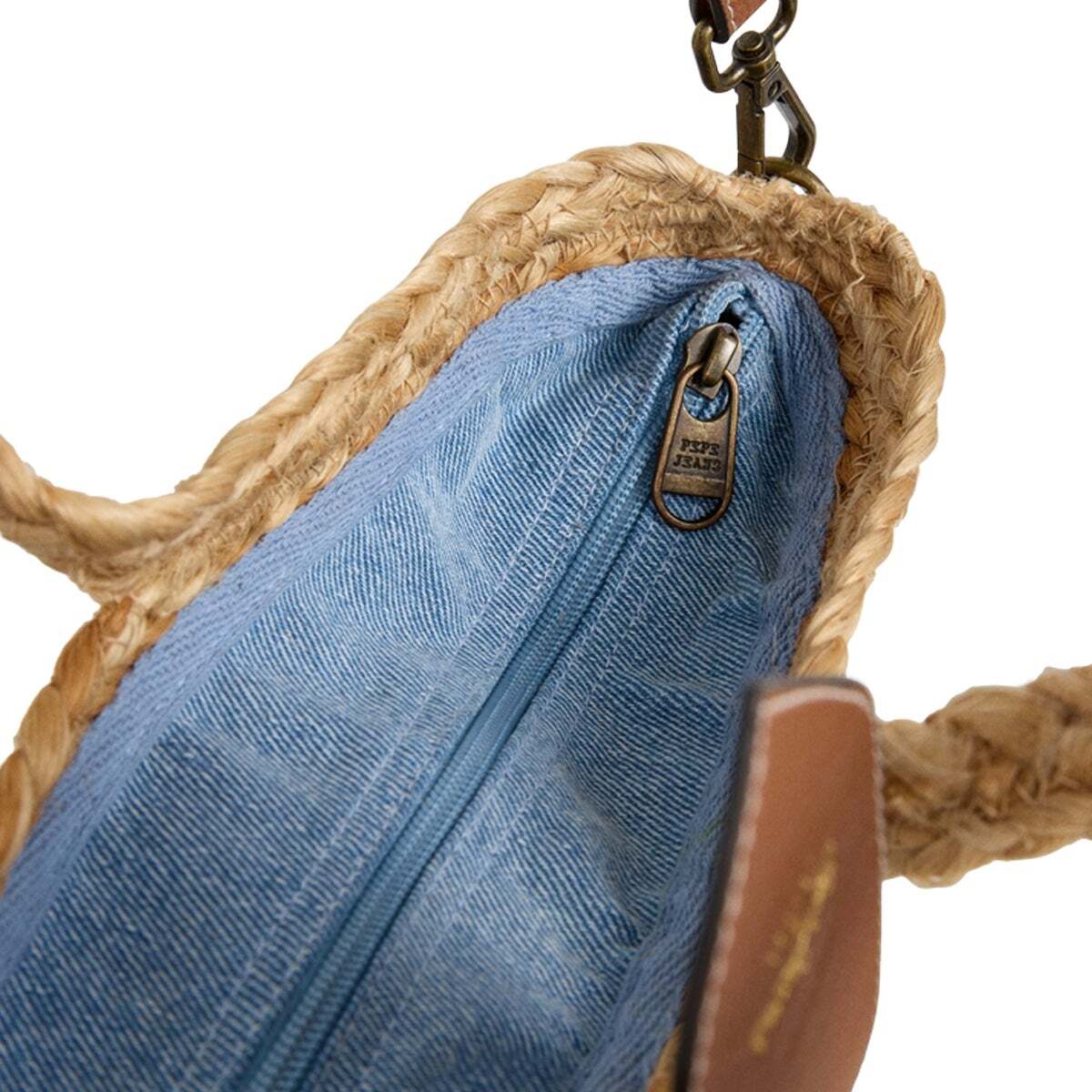 Sac Shopper En Jute denim, PEPE JEANS