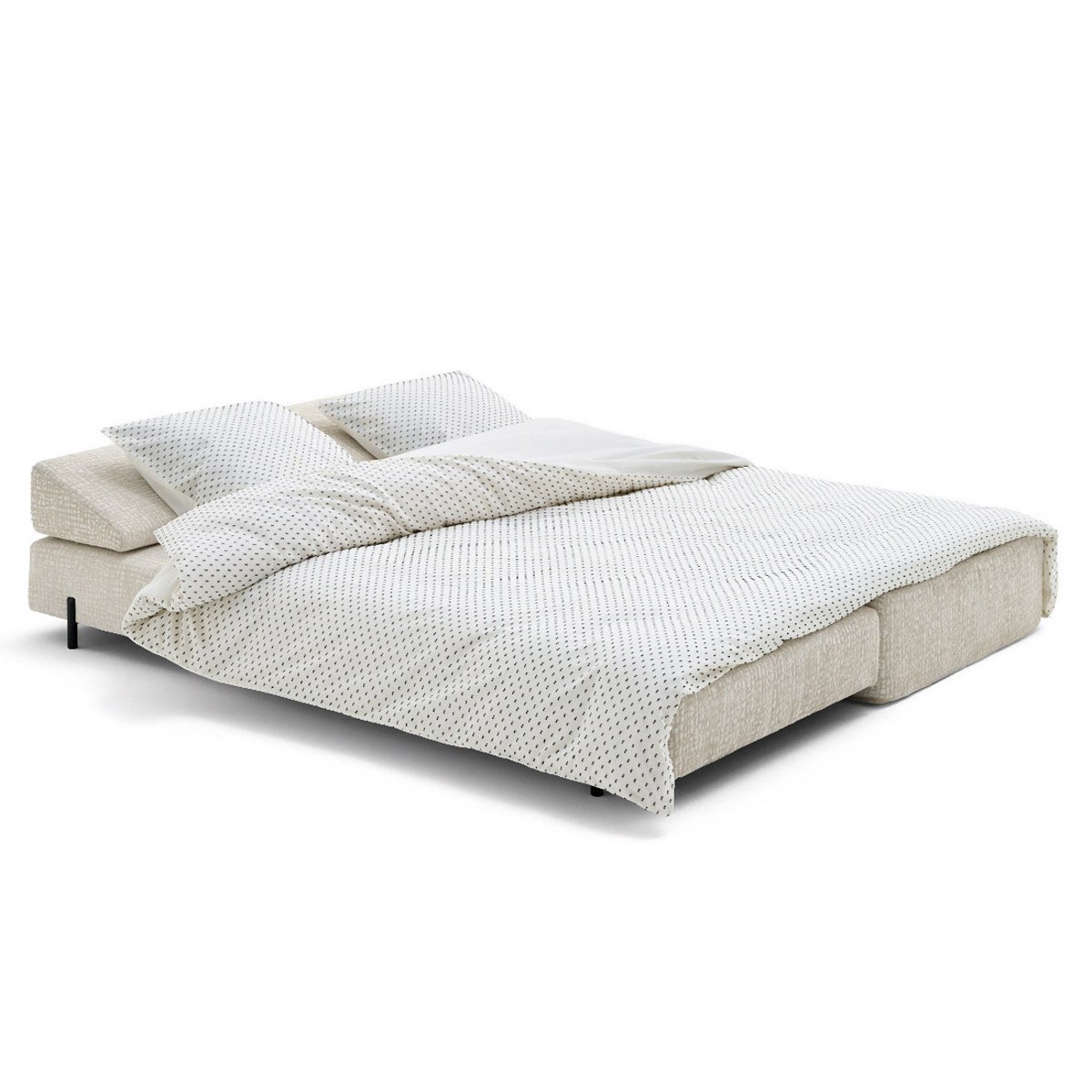 Canapé Convertible 3 places - BRESCIA ecru, BEST MOBILIER