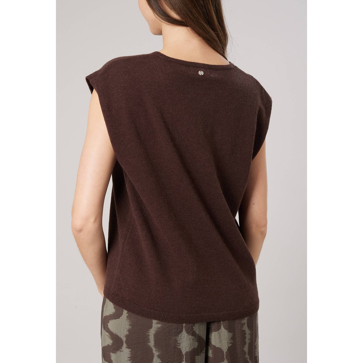 Pull sans manches femme MIRIA brown, DEELUXE