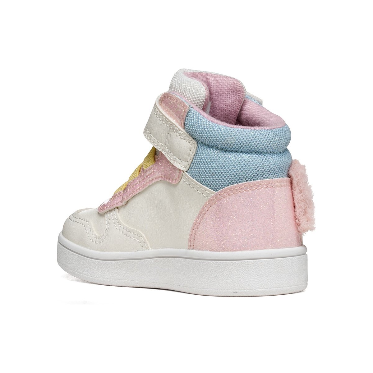 Baskets  B ECLYPER blanc/rose, GEOX