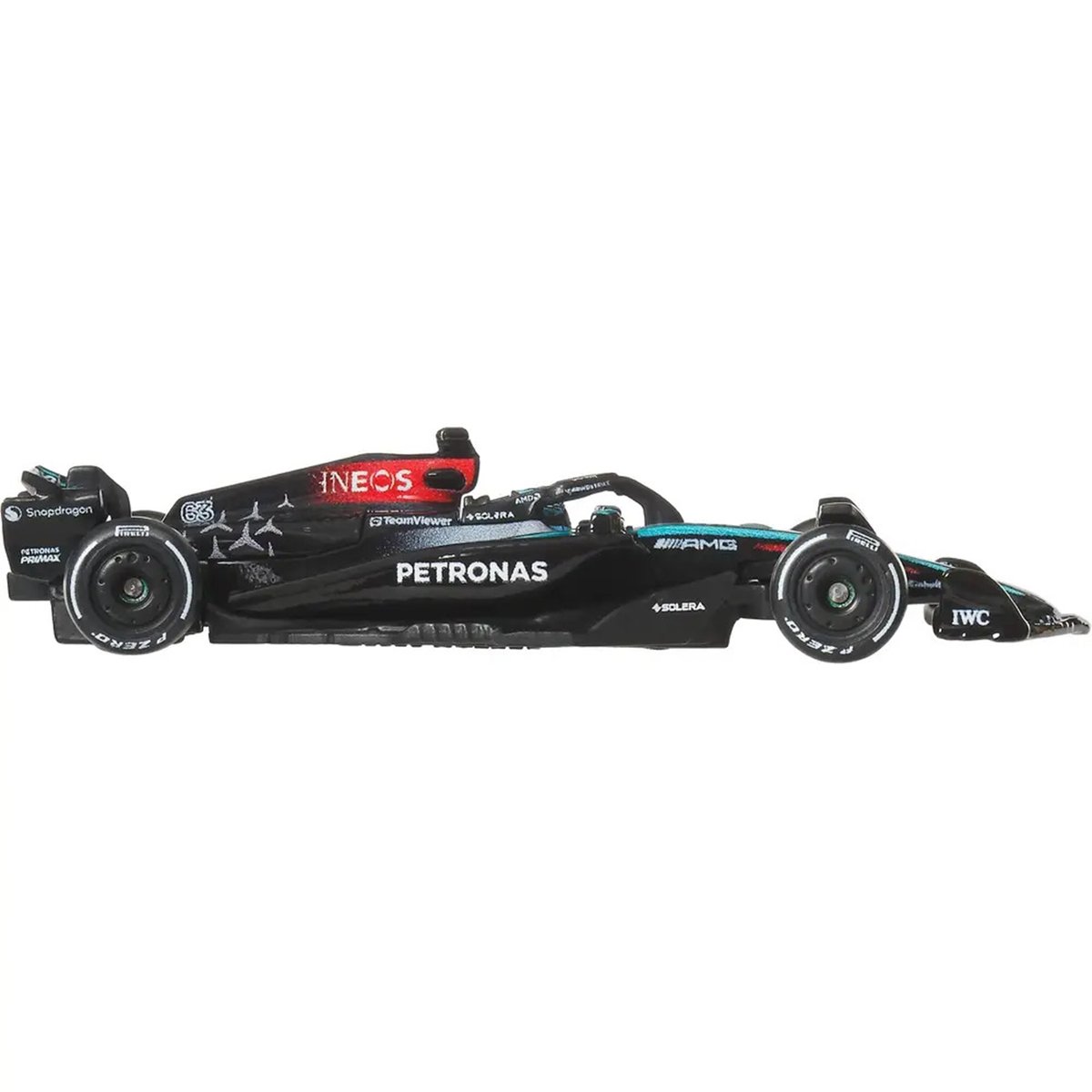 Hot Wheels Voiture de course Mercedes-Benz 2024 multicolore, MATTEL