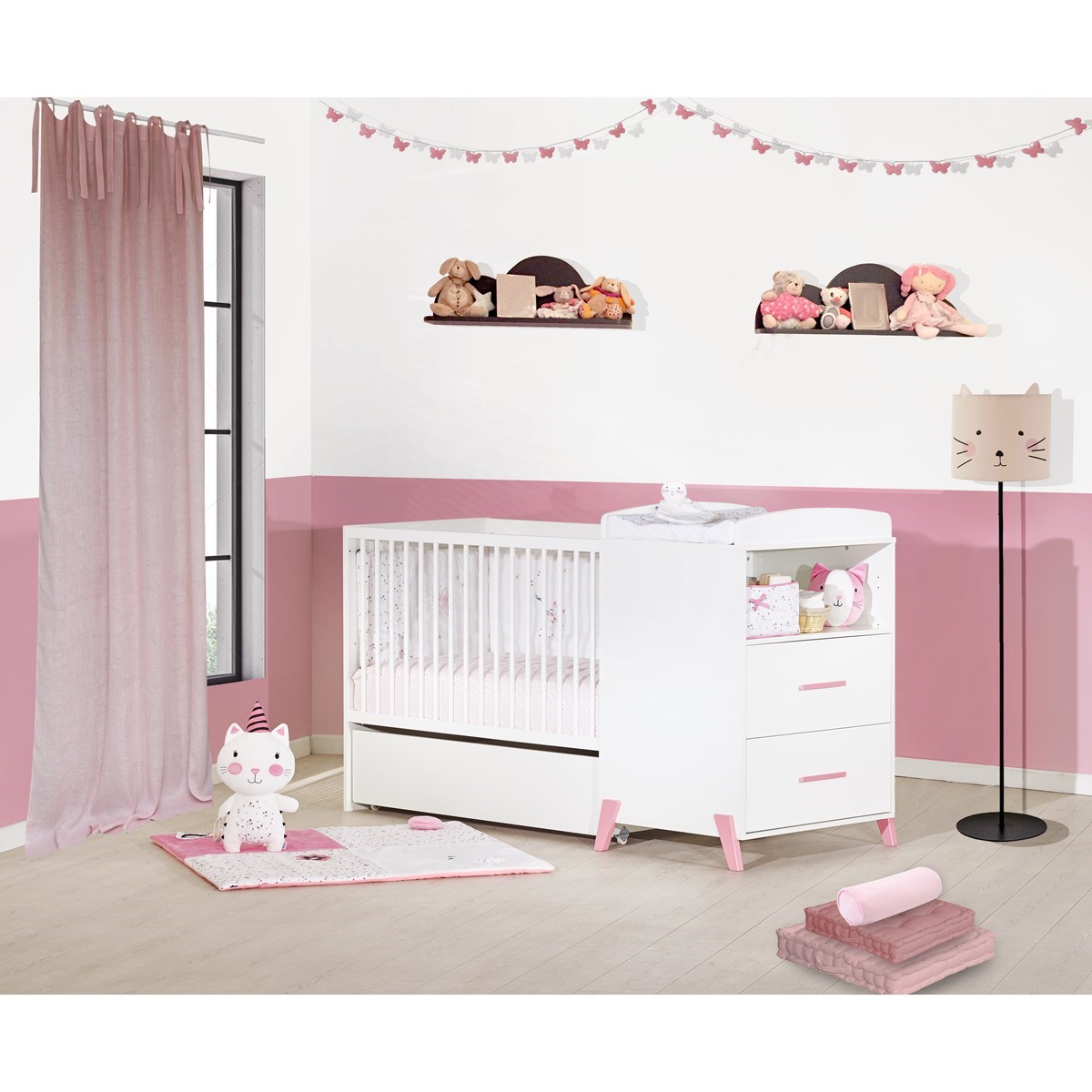 Tiroir pour lit combiné évolutif en bois blanc, BABY PRICE