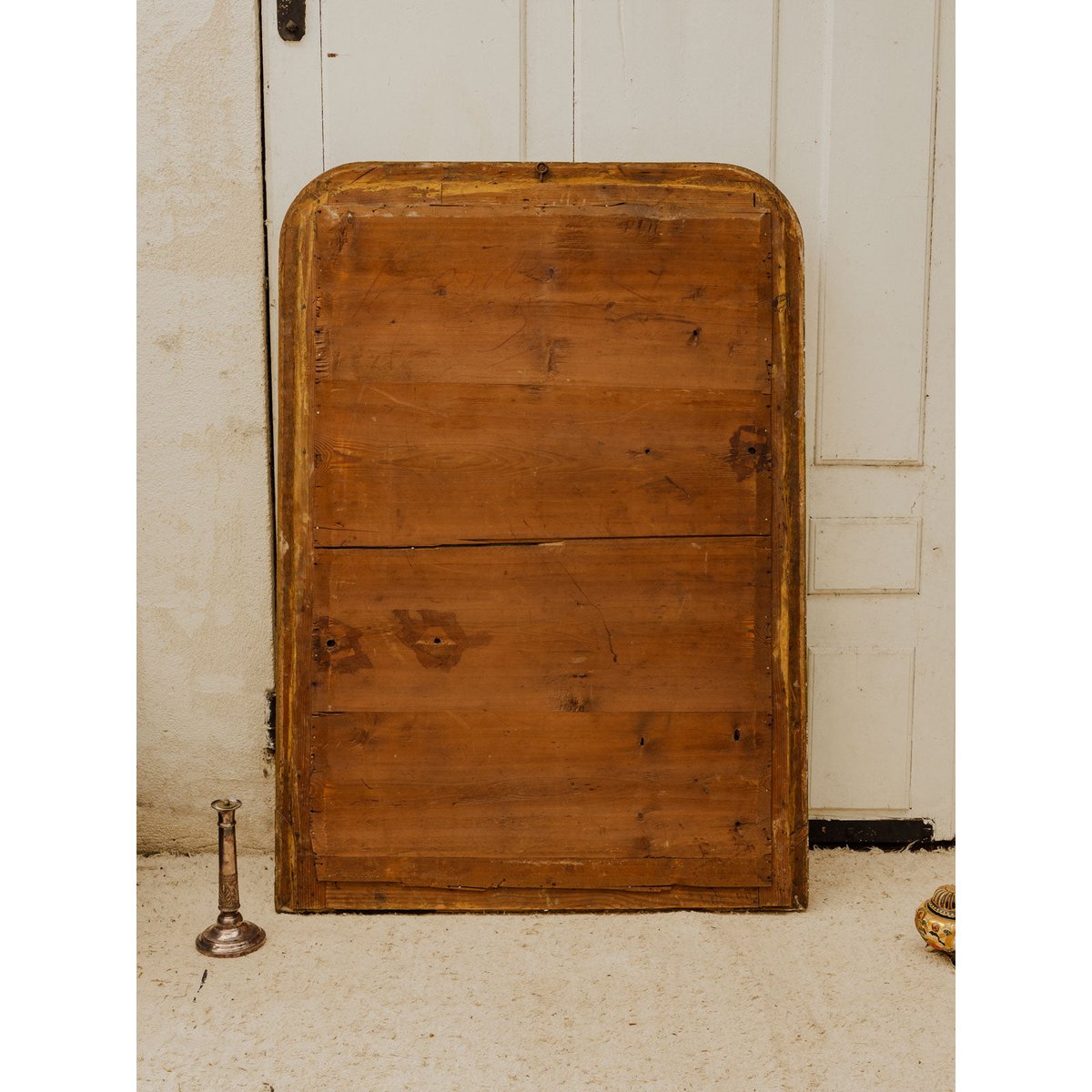 Grand miroir en résine dorée Georges N°1502 - Bon état doré, DEBONGOUT
