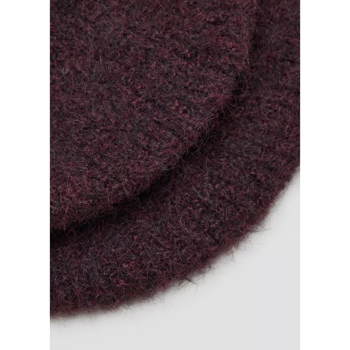 Béret laine mélangée bordeaux, MANGO