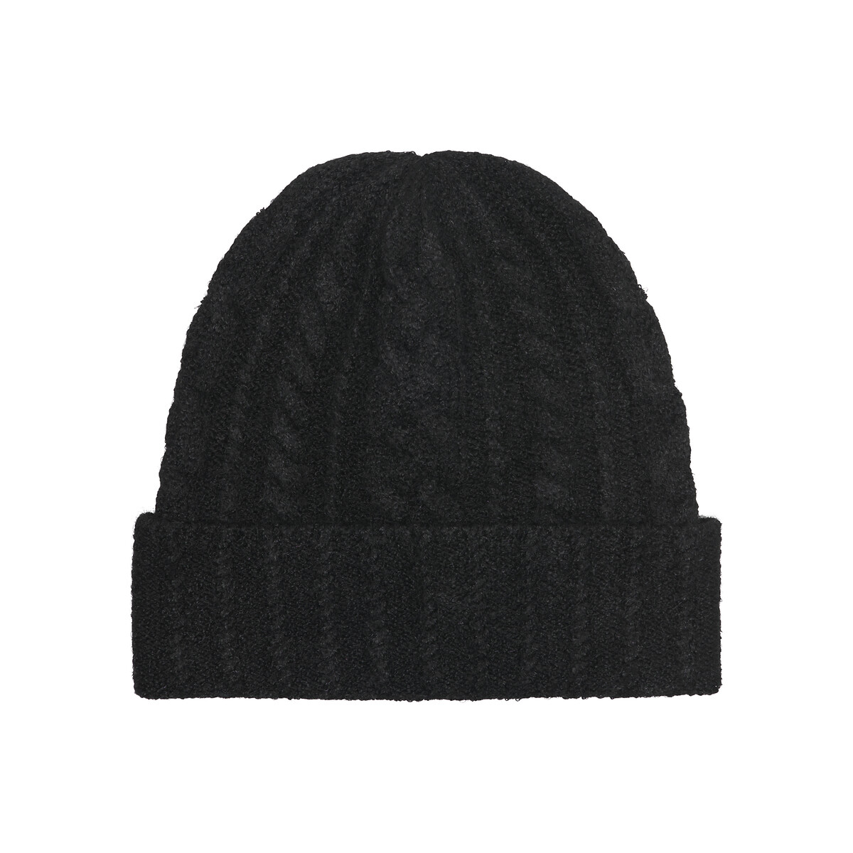 Bonnet effet côtelé Sally noir, ONLY SHOES