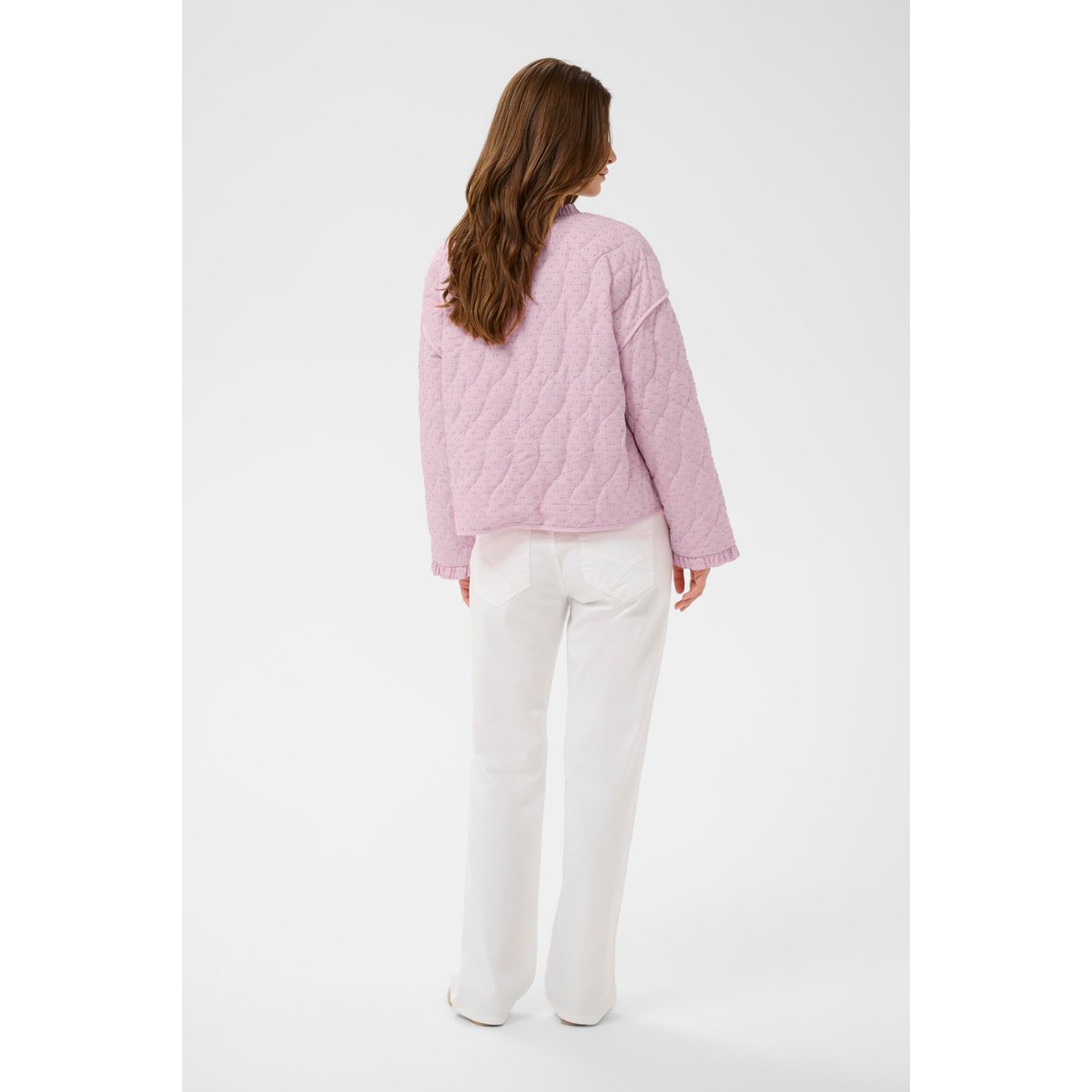 Veste rose structure dobby rose, CREAM