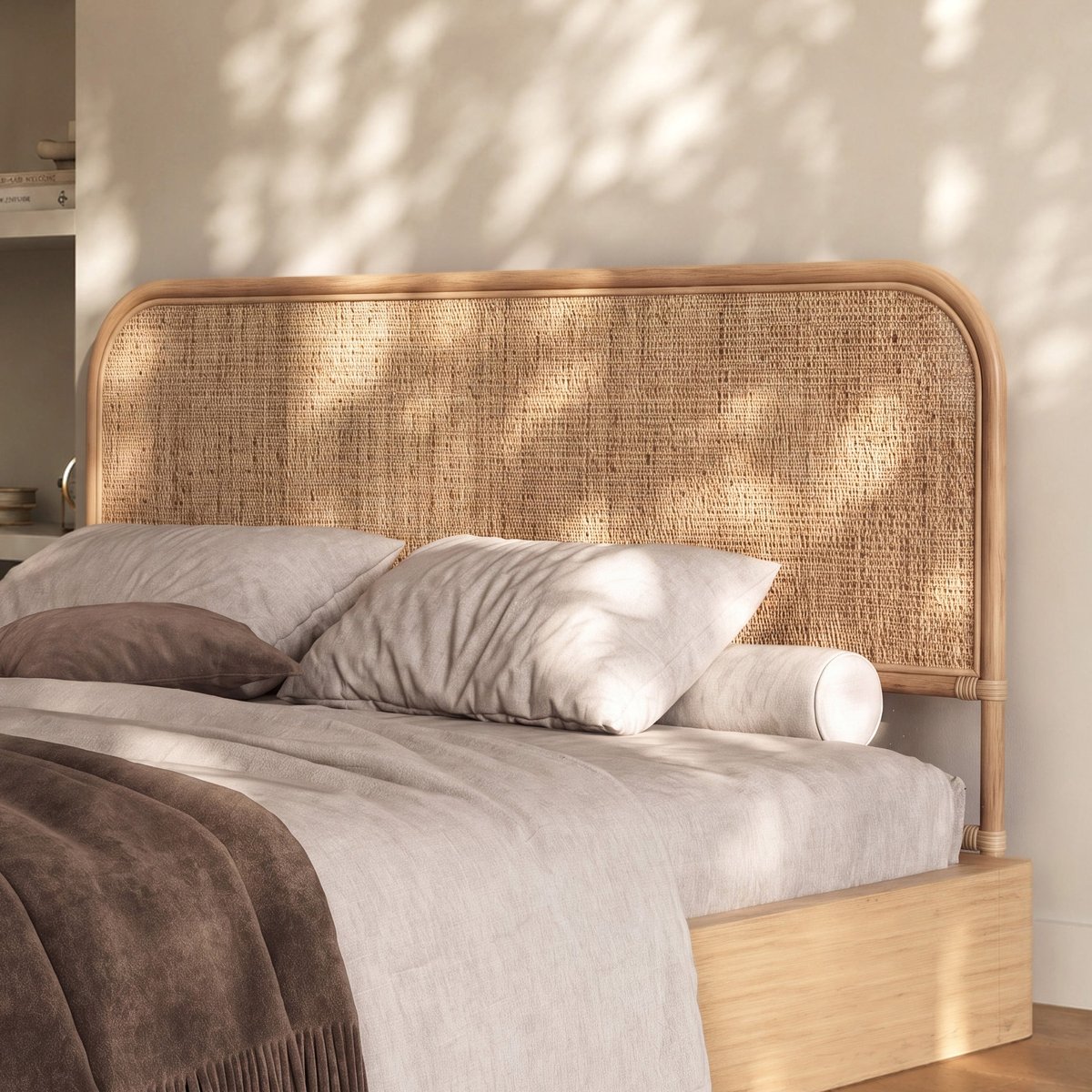 Tête de lit en rotin - GRACE naturel, MAISON PAVANE