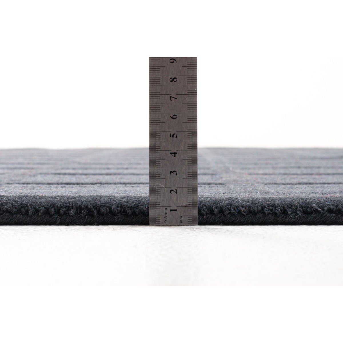 Tapis tufté Taimur à motif géométrique, laine gris, THEKO