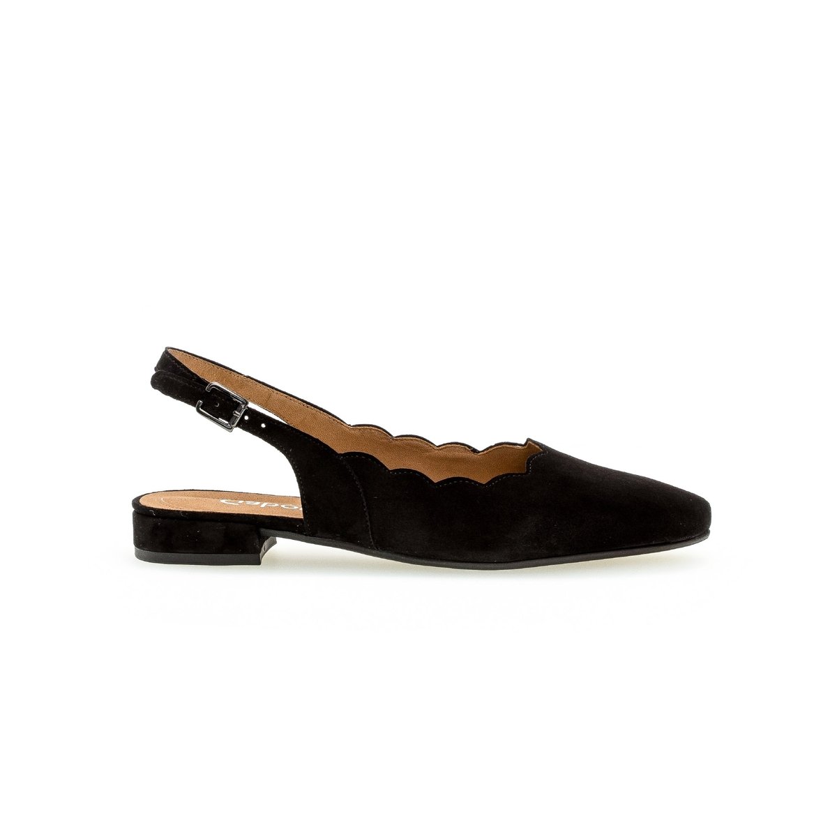 Escarpins en cuir noir, GABOR
