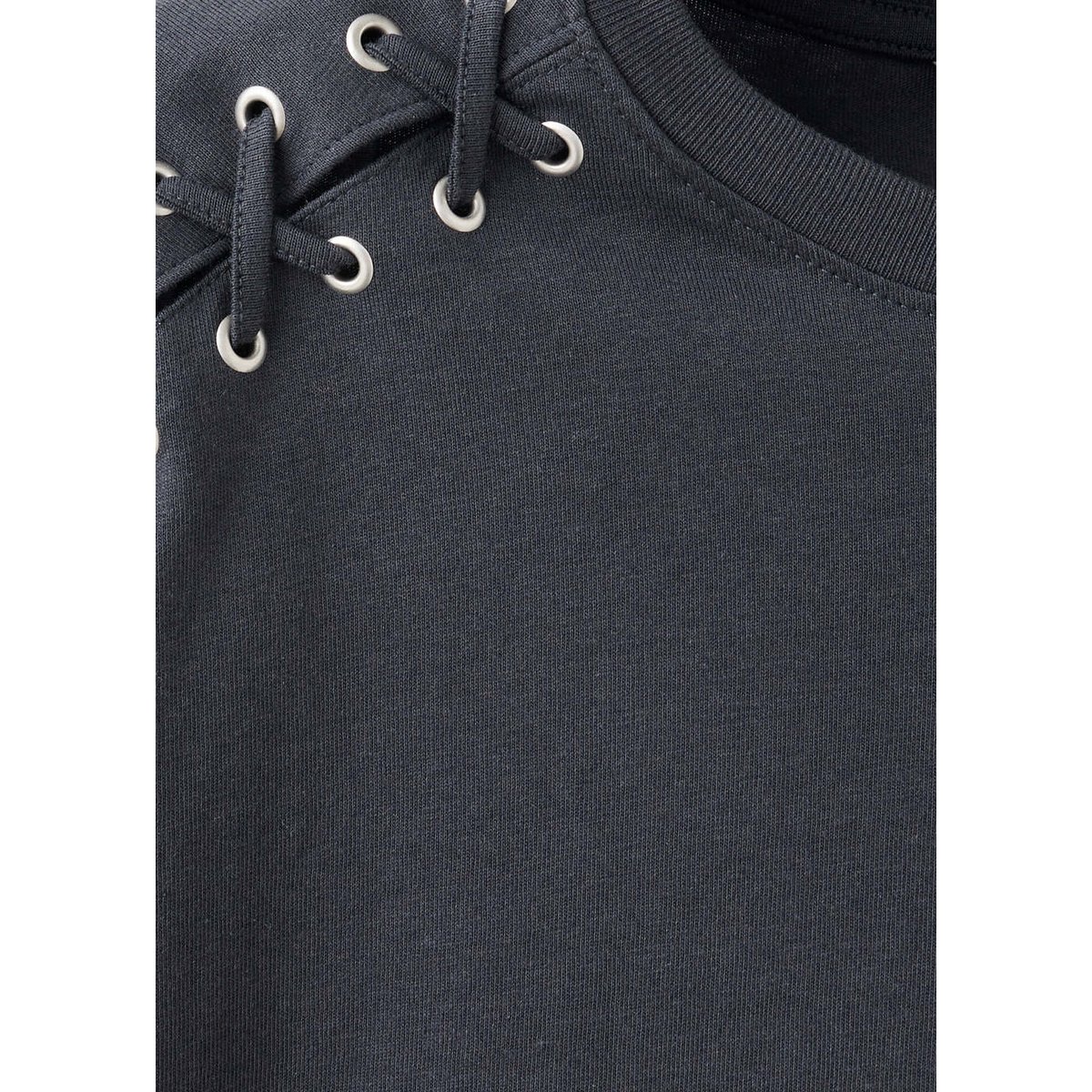 T-shirt détail épaules gris anthracite, MANGO TEEN