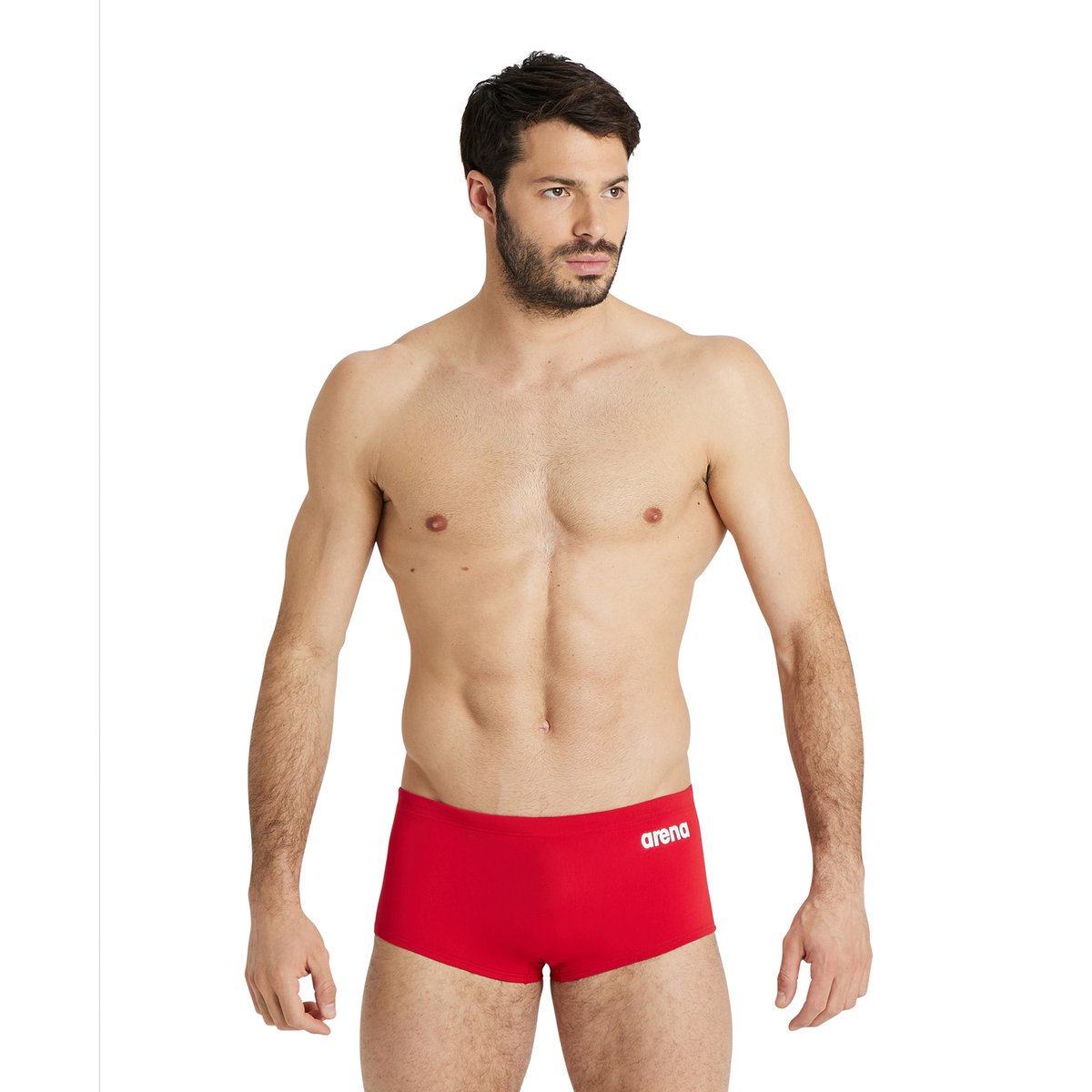 Short taille basse Team Solid red-white, ARENA