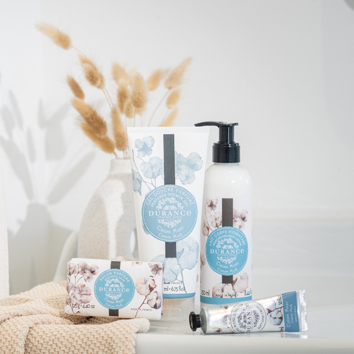 Gel douche COTON MUSC couleur unique, DURANCE