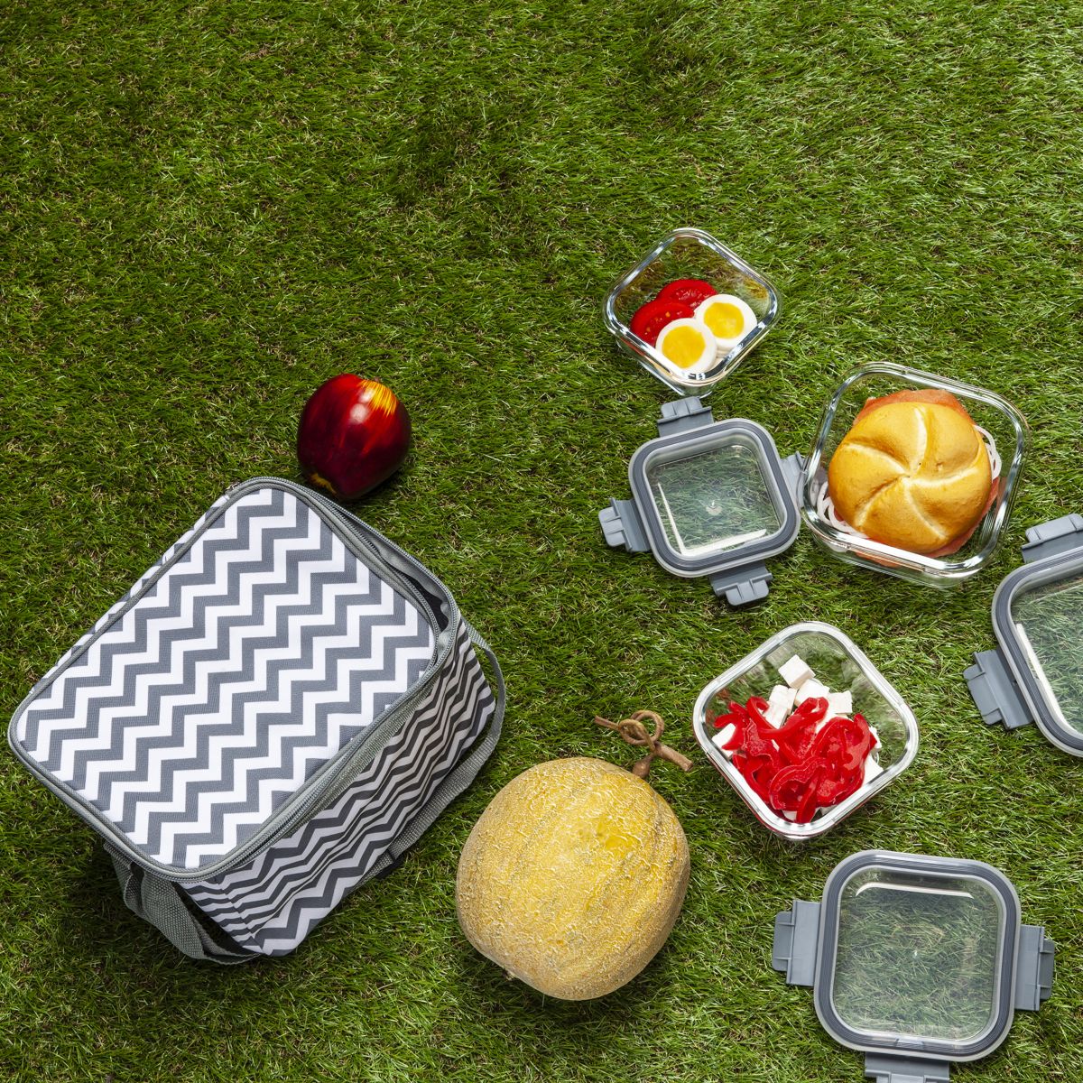 Lunch bag FRAICHEUR GRIS 6.8L M12 KA4299 couleur unique, COOK CONCEPT