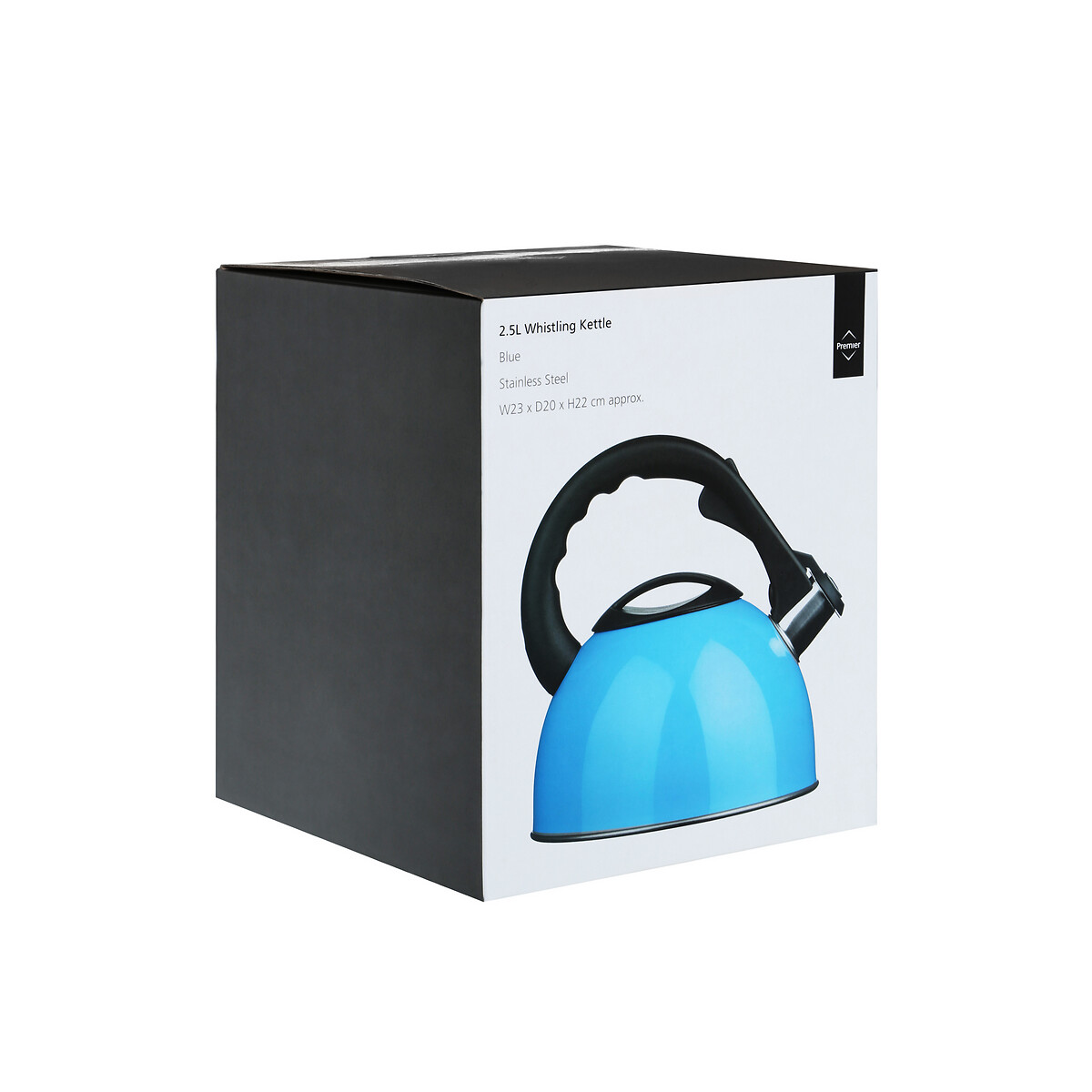 2.5L Stove Top Whistling Kettle in Blue steel blue, SO'HOME