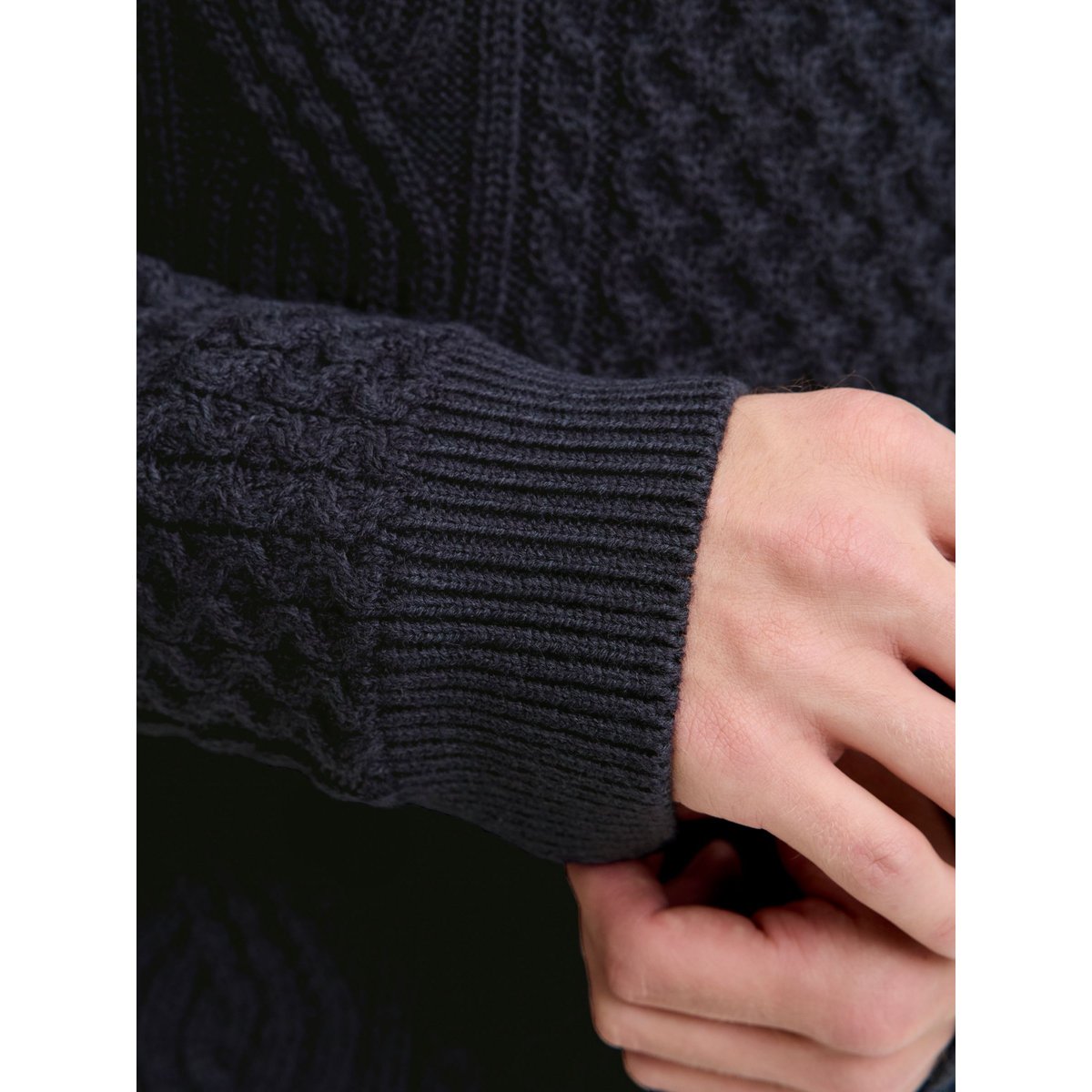 Pull En Maille dark navy, JACK AND JONES PREMIUM