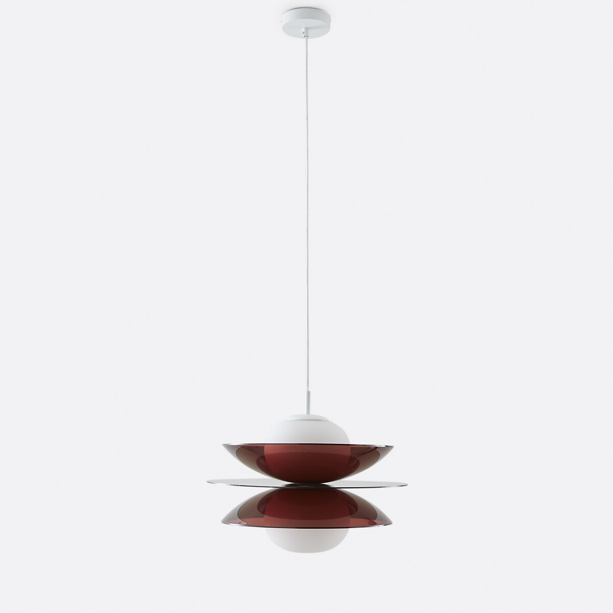 Okara Ceiling Light in Plexiglass and Opaline Glass auburn, LA REDOUTE INTERIEURS