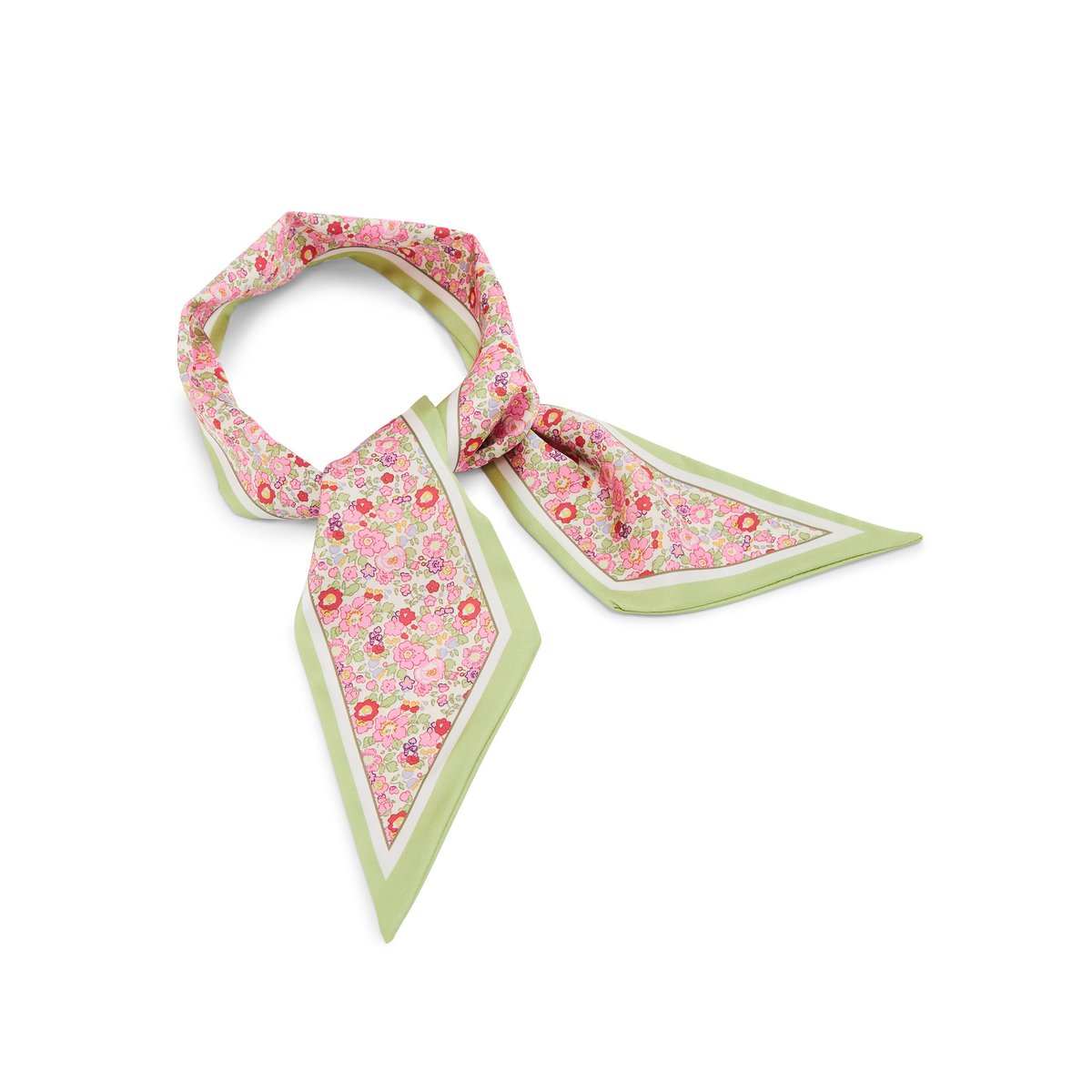 Foulard à fleurs imprimé bleu, DAXON