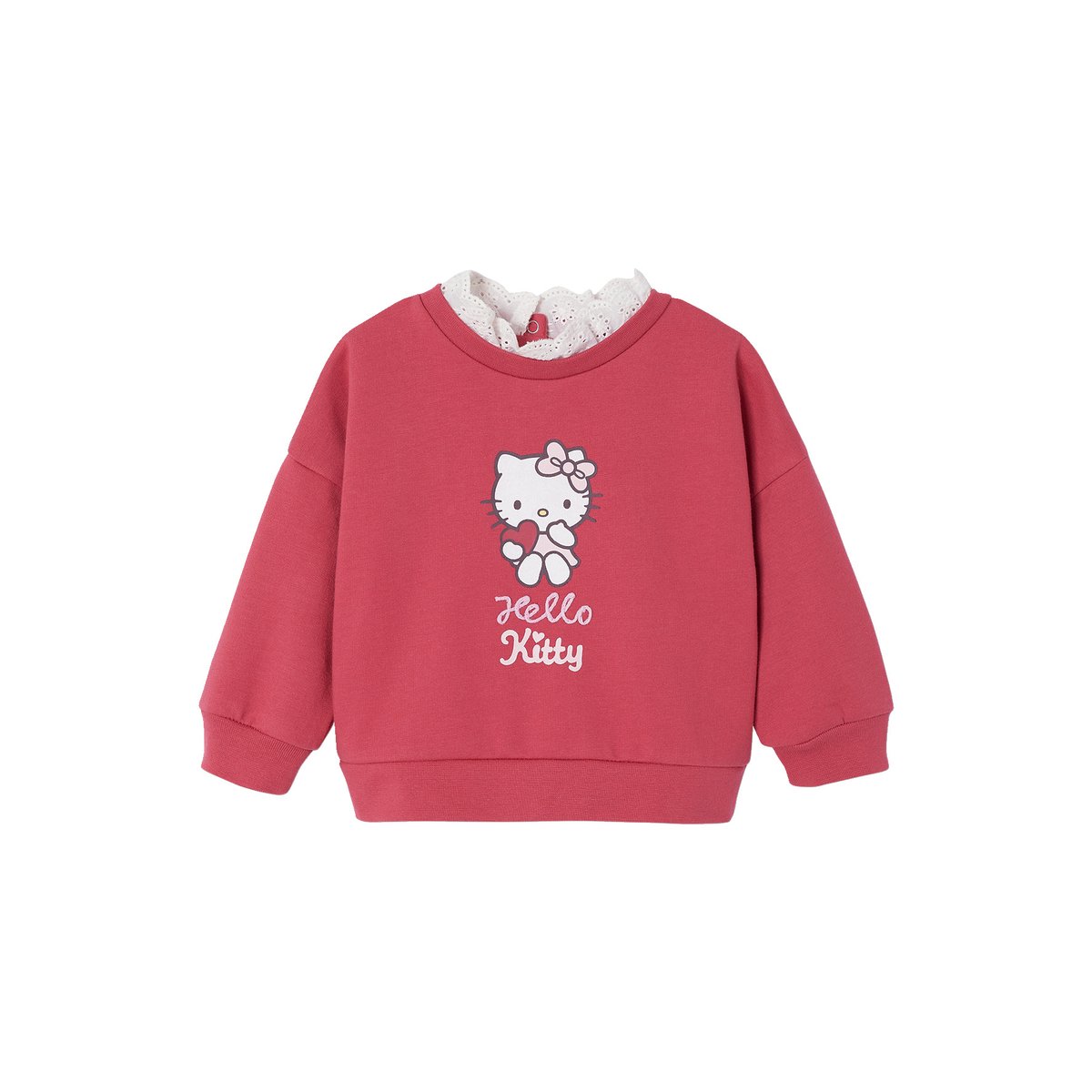 Sweat Hello Kitty framboise, VERTBAUDET