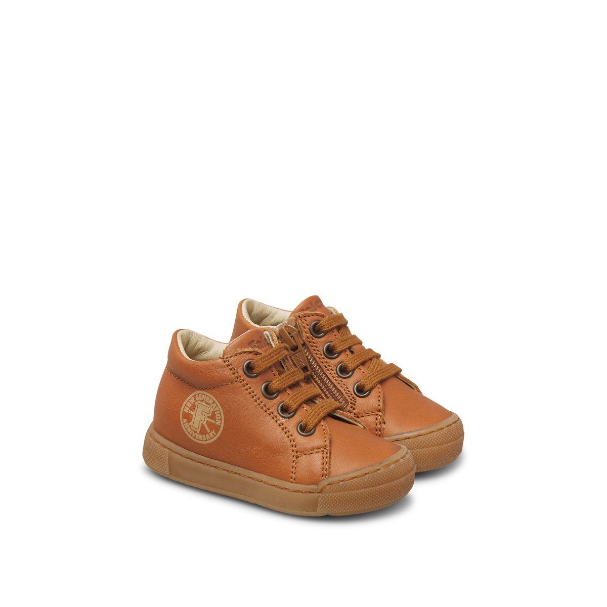 Baskets en cuir ALSTRO 2 ZIP cognac-, FALCOTTO