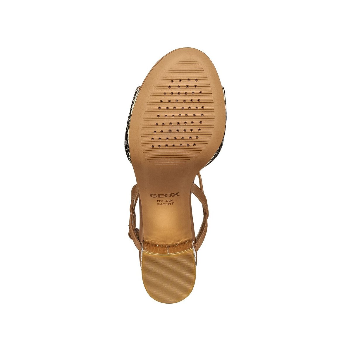 Sandalias de tacón VIRNILISA 65 beige/dorado, GEOX