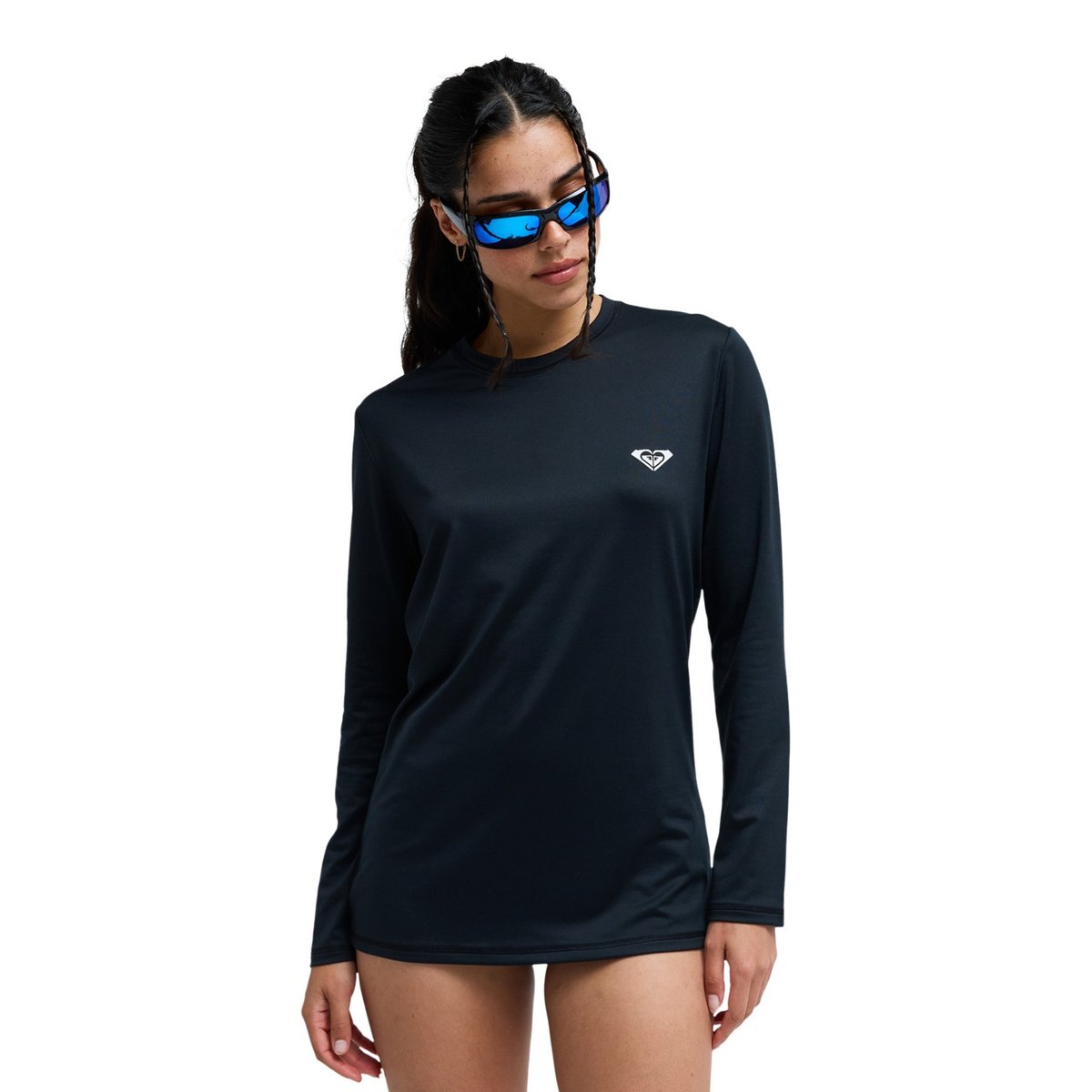 Lycra manches longues HAPPY WAVES. noir anthracite, ROXY