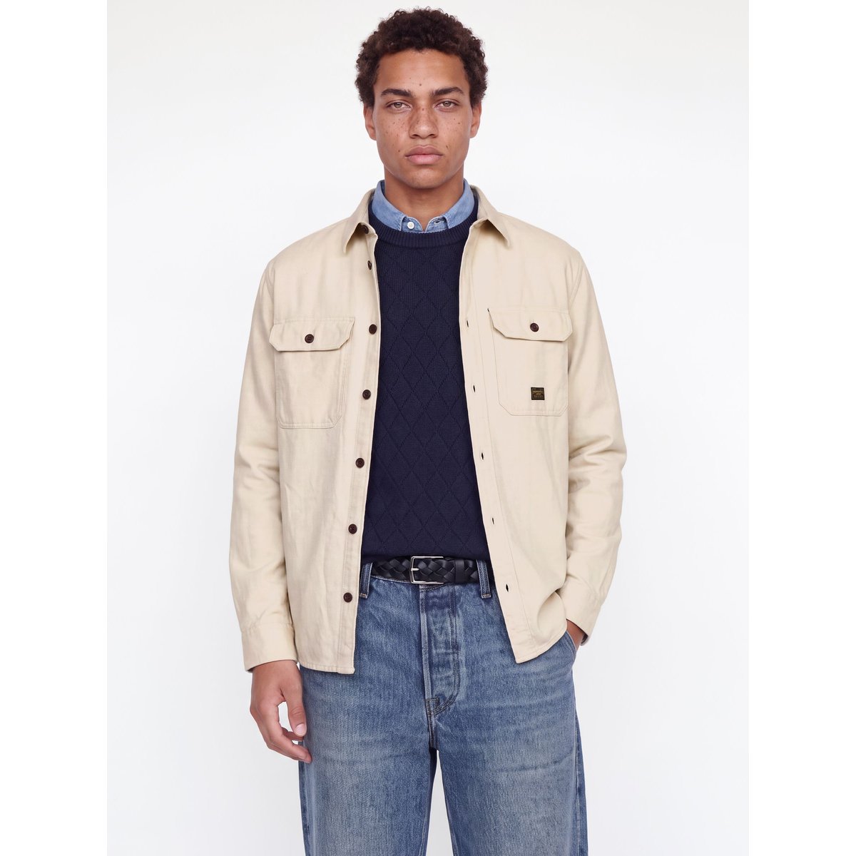Surchemise jaune - plaza taupe 1, JACK & JONES