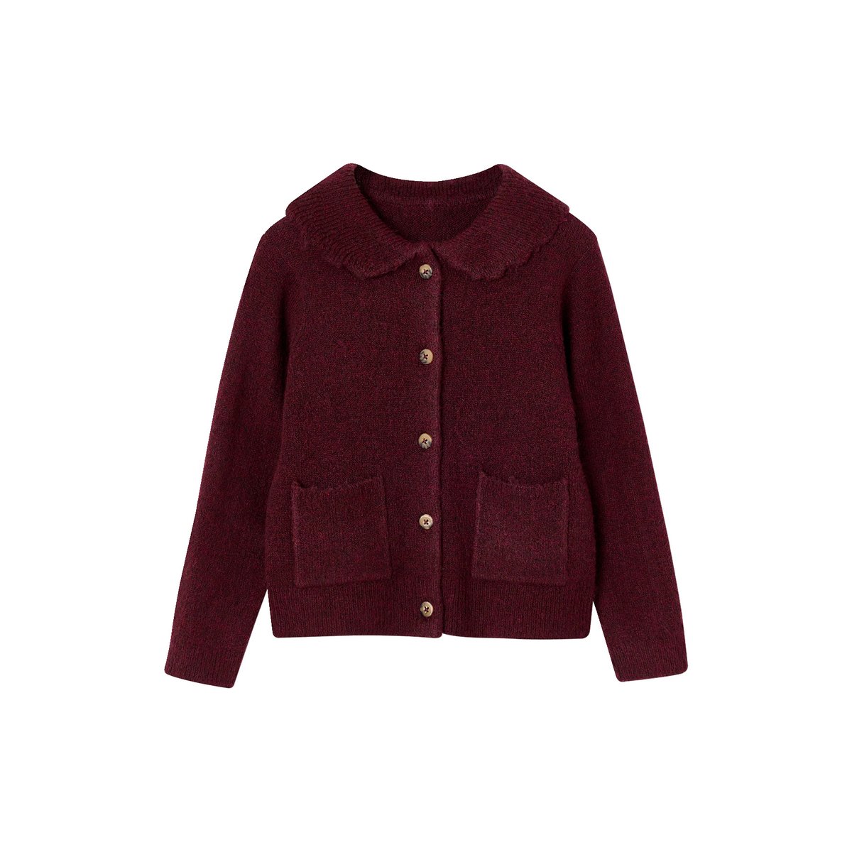 Gilet col boutonné bordeaux, VERTBAUDET